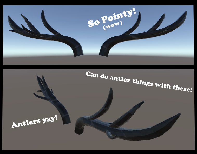 3D Antlers Asset