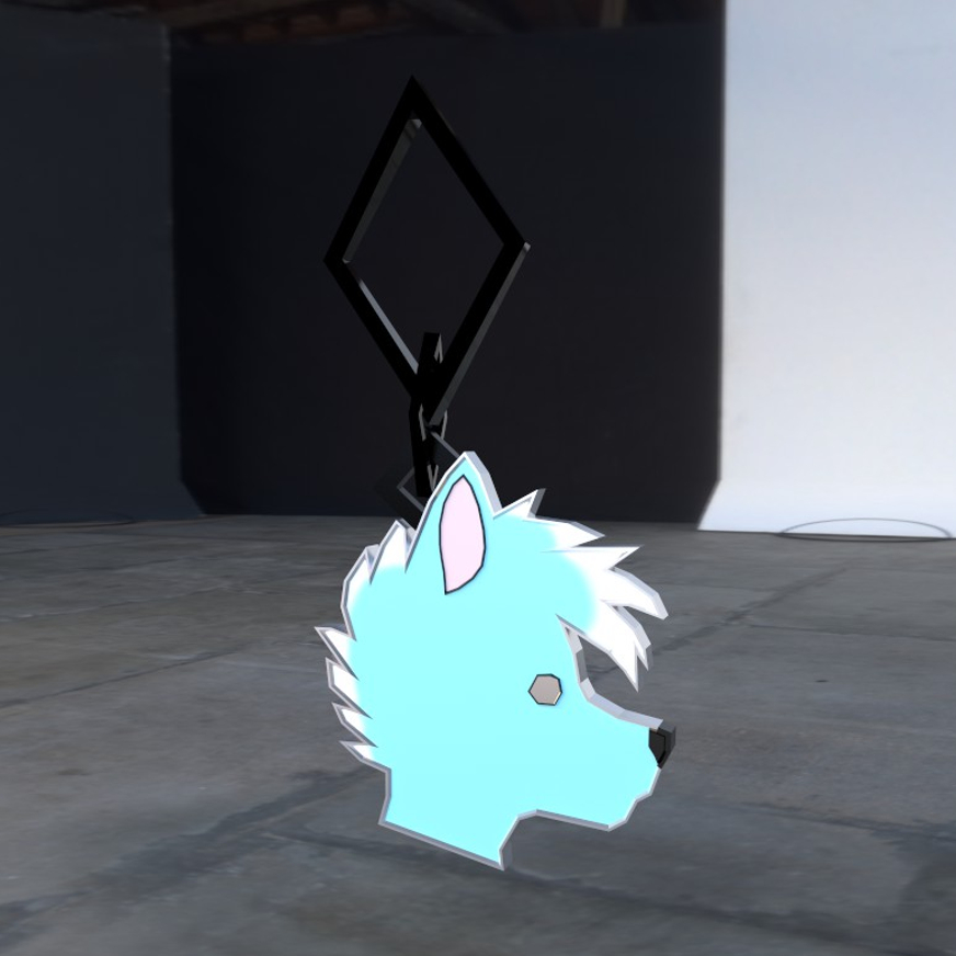 3D Canine Keychain