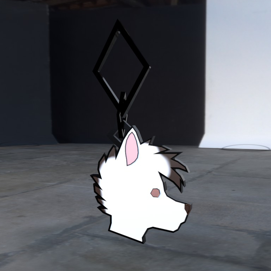 3D Canine Keychain