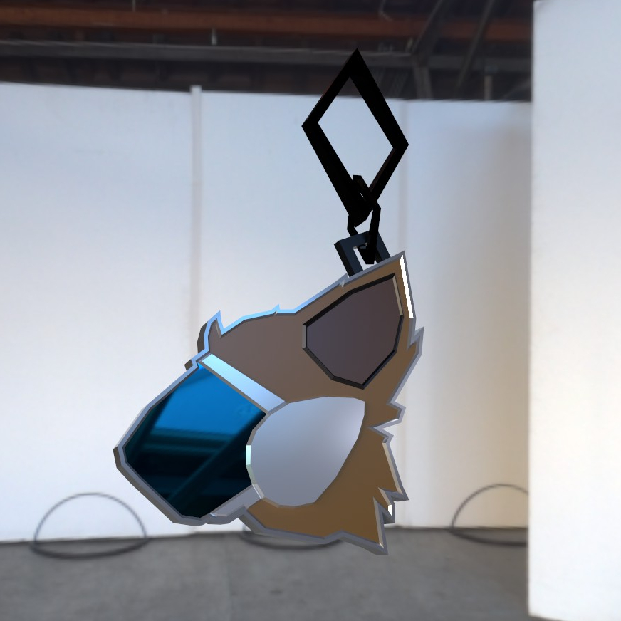 3D Protogen Keychain
