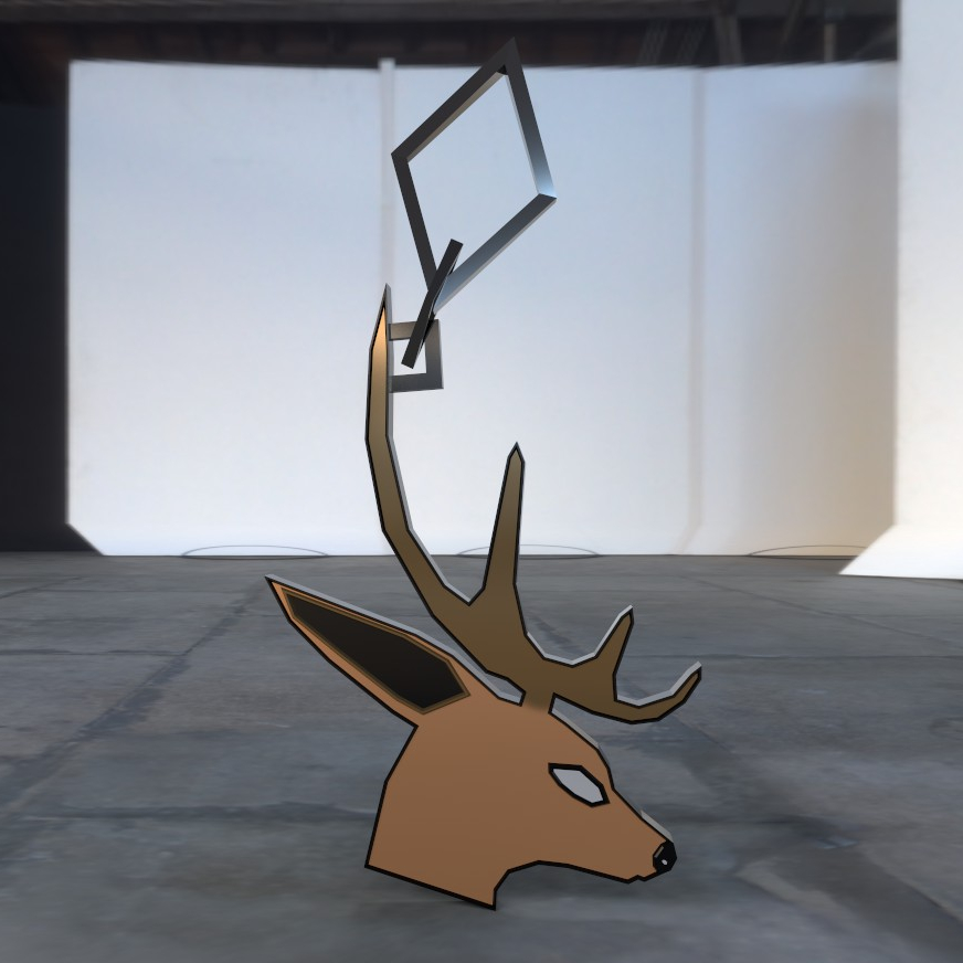 3D Deer Keychain