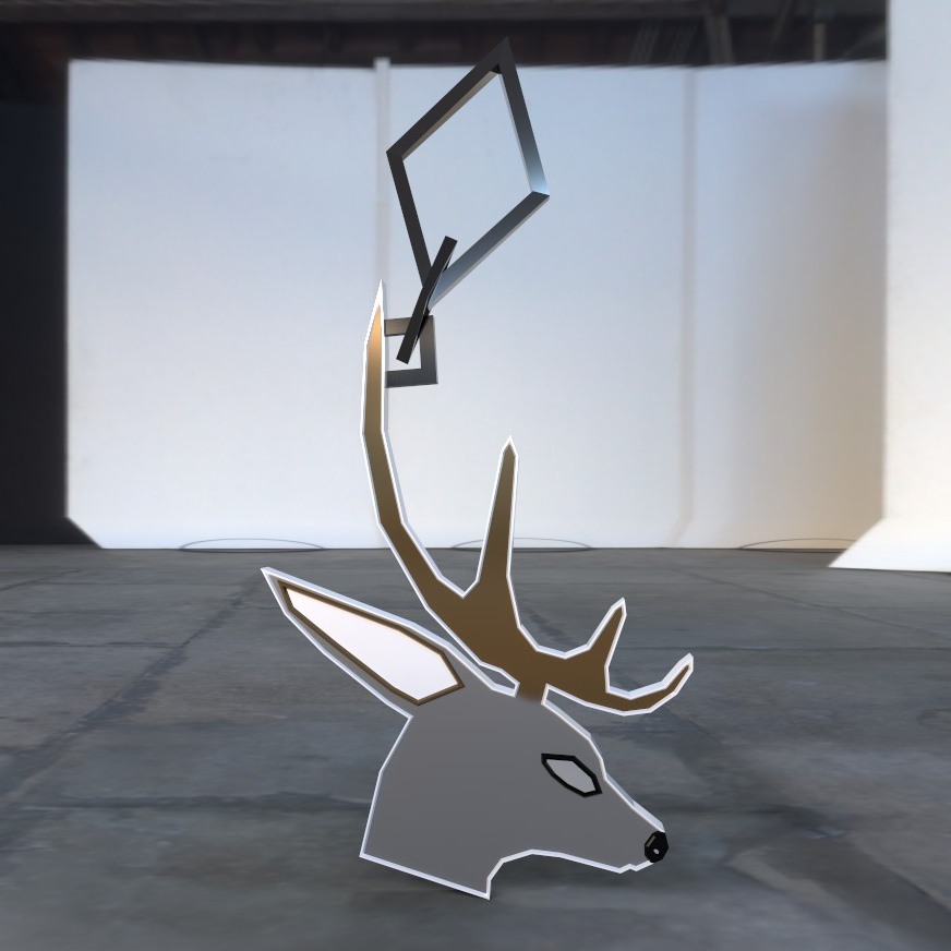 3D Deer Keychain