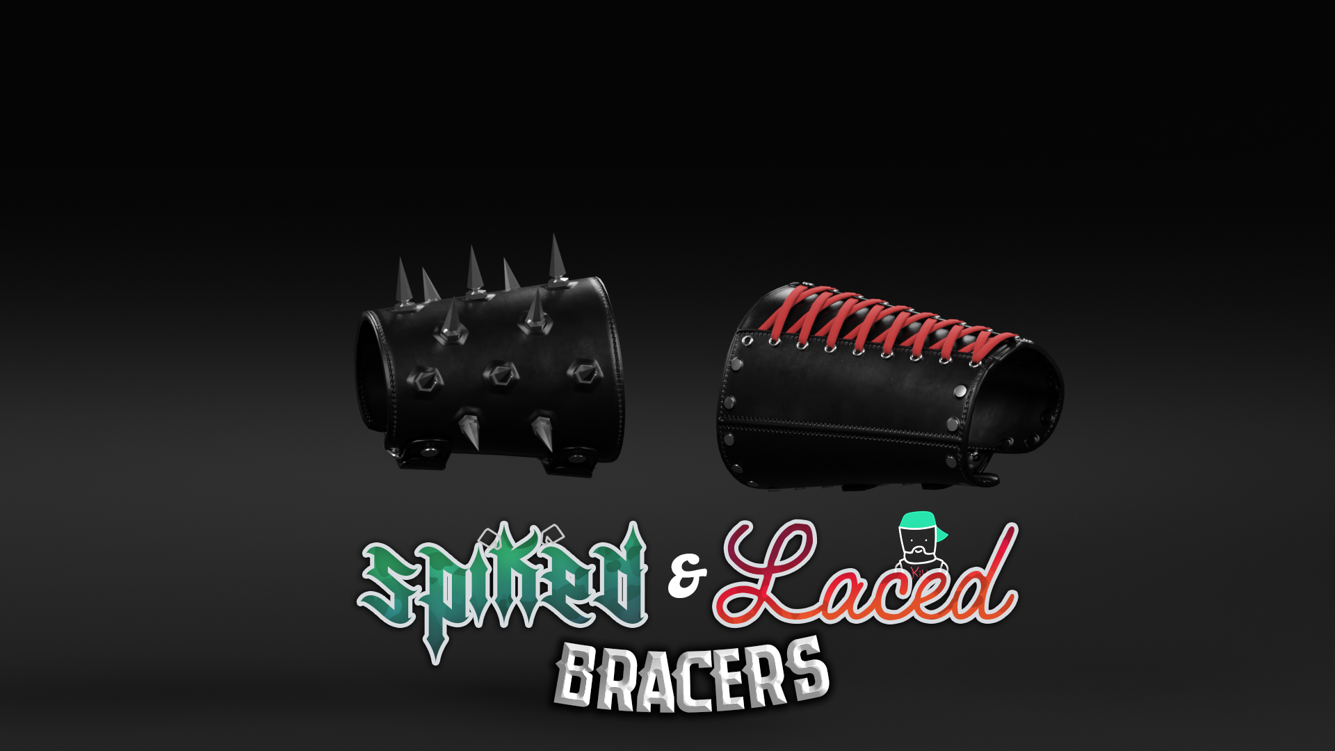 Spiked & Laced Bracers | Commericial
