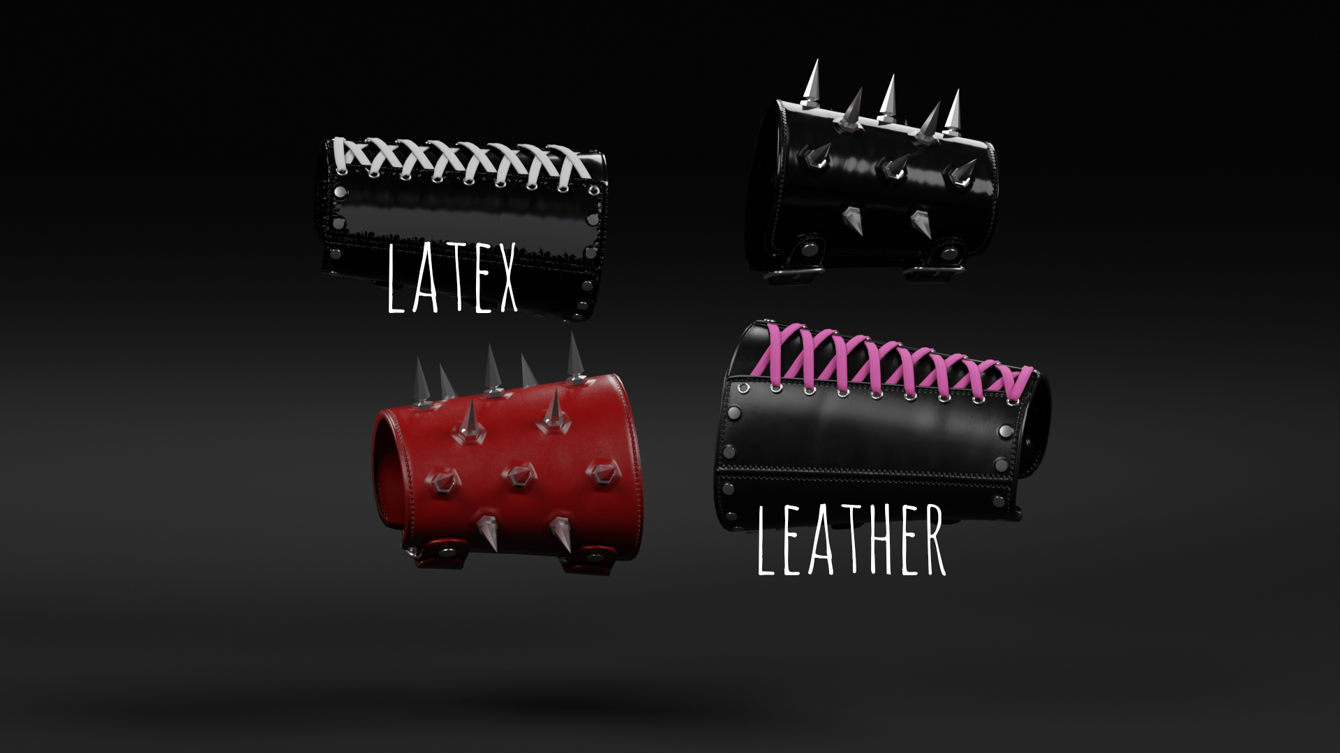 Spiked & Laced Bracers | Commericial