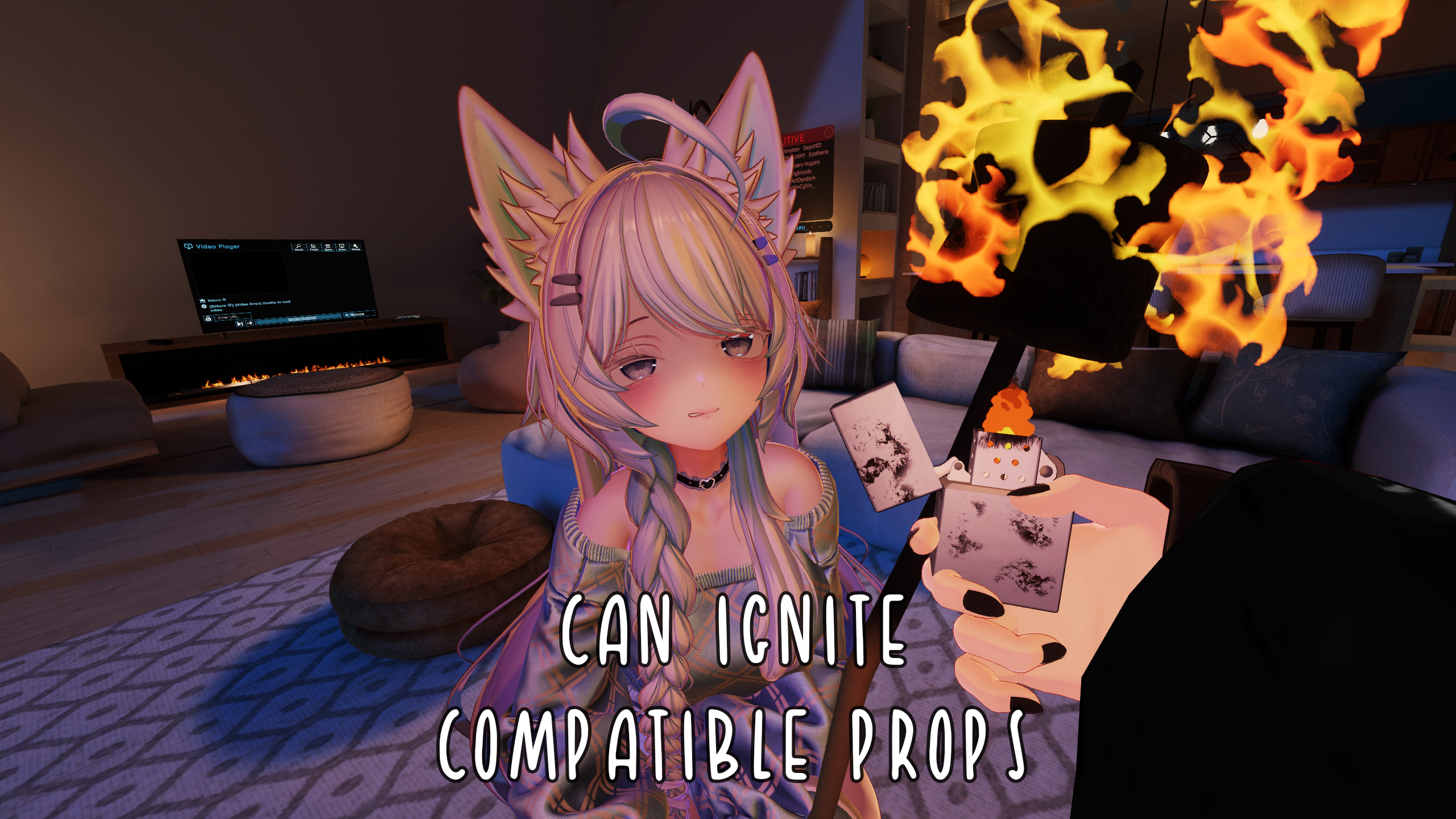 VRChat Spooky Zippo Lighter - Interactive, Stylized & Dynamic Light System