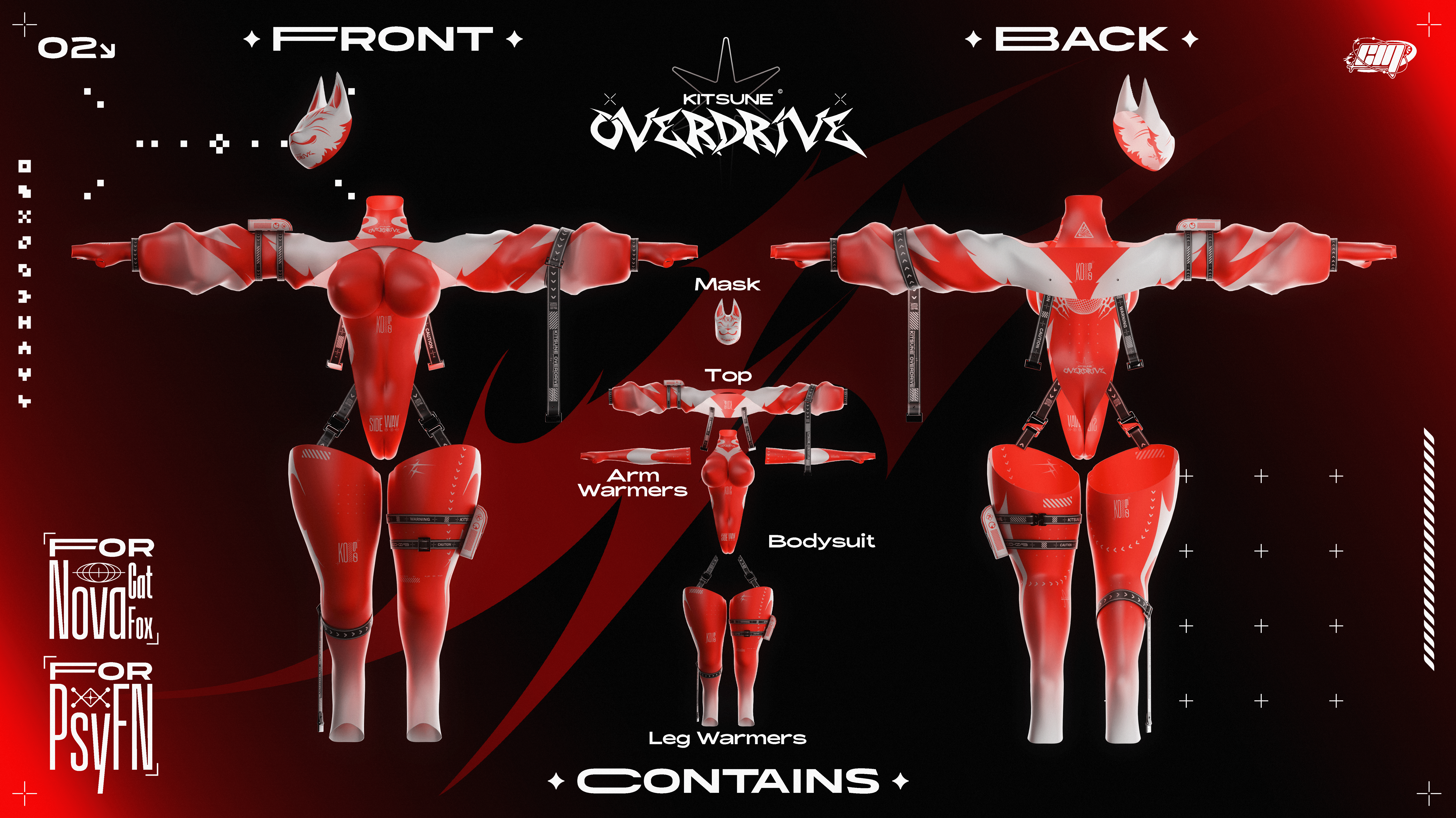 Kitsune Overdrive (KO-09) || Outfit for PsyFN | NovaFox | NovaCat