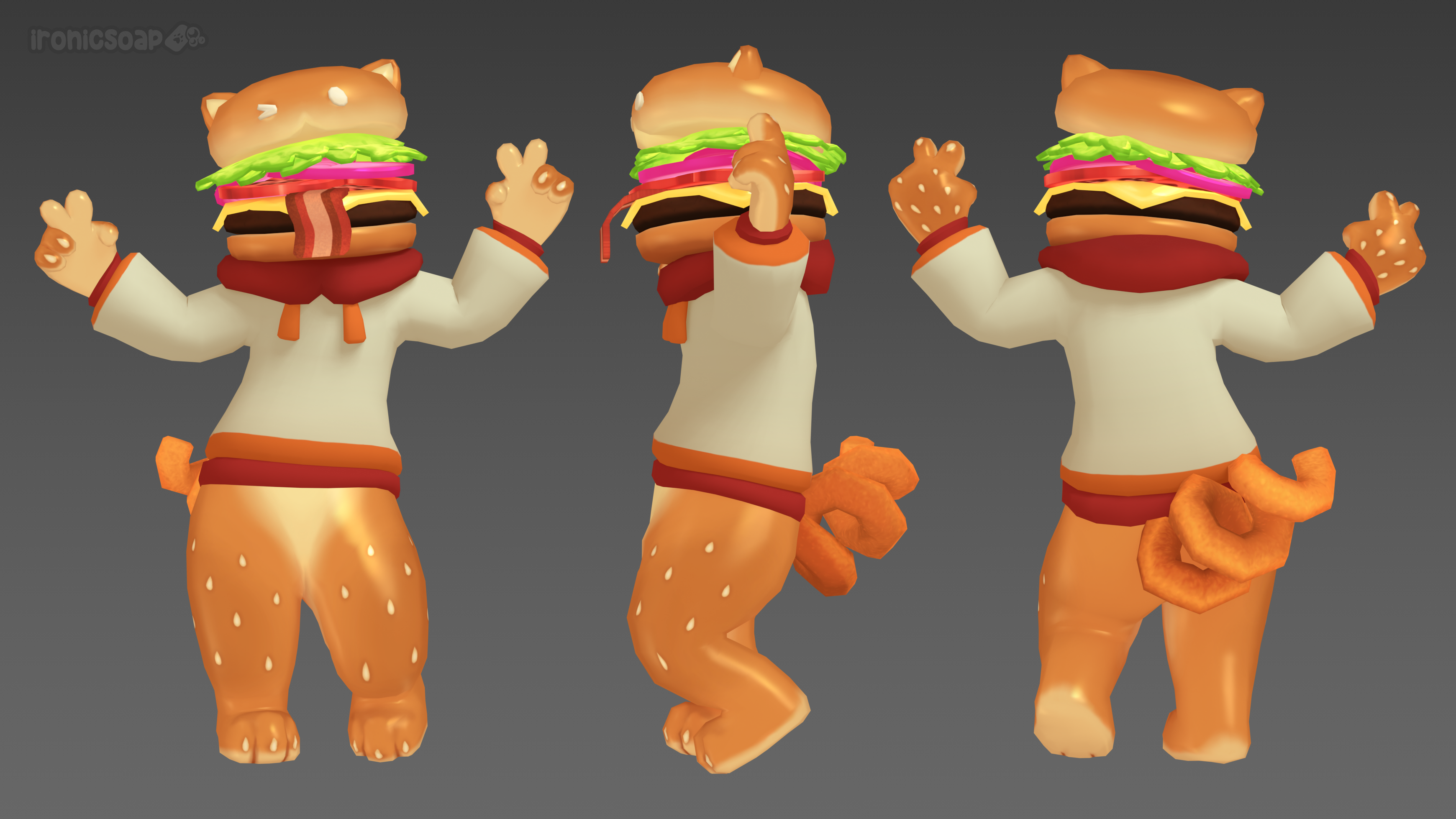 Burger Cat (VRChat Avatar)