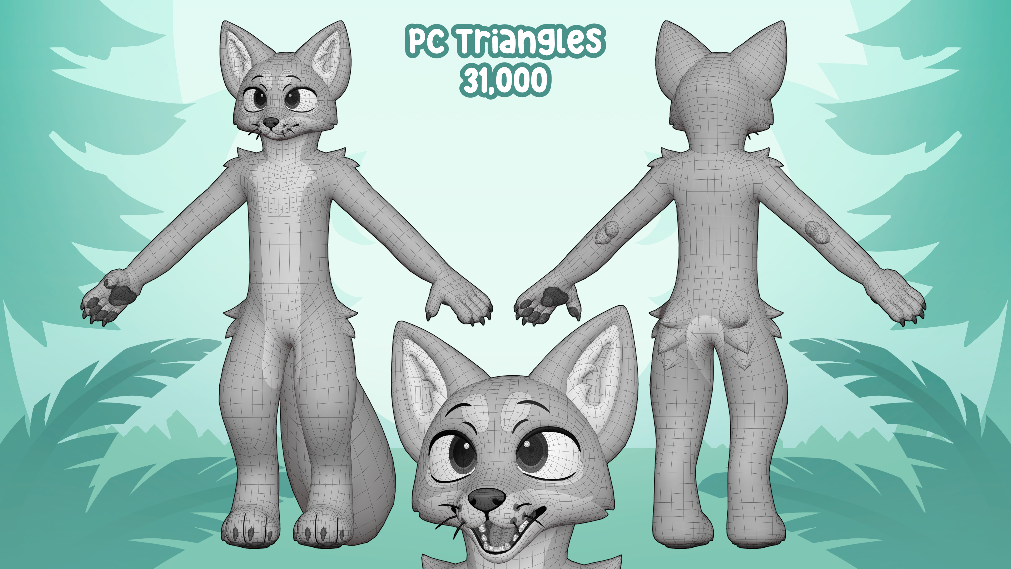 Soap Critter (VRChat Fox, Canine, & Feline Avatar Base)