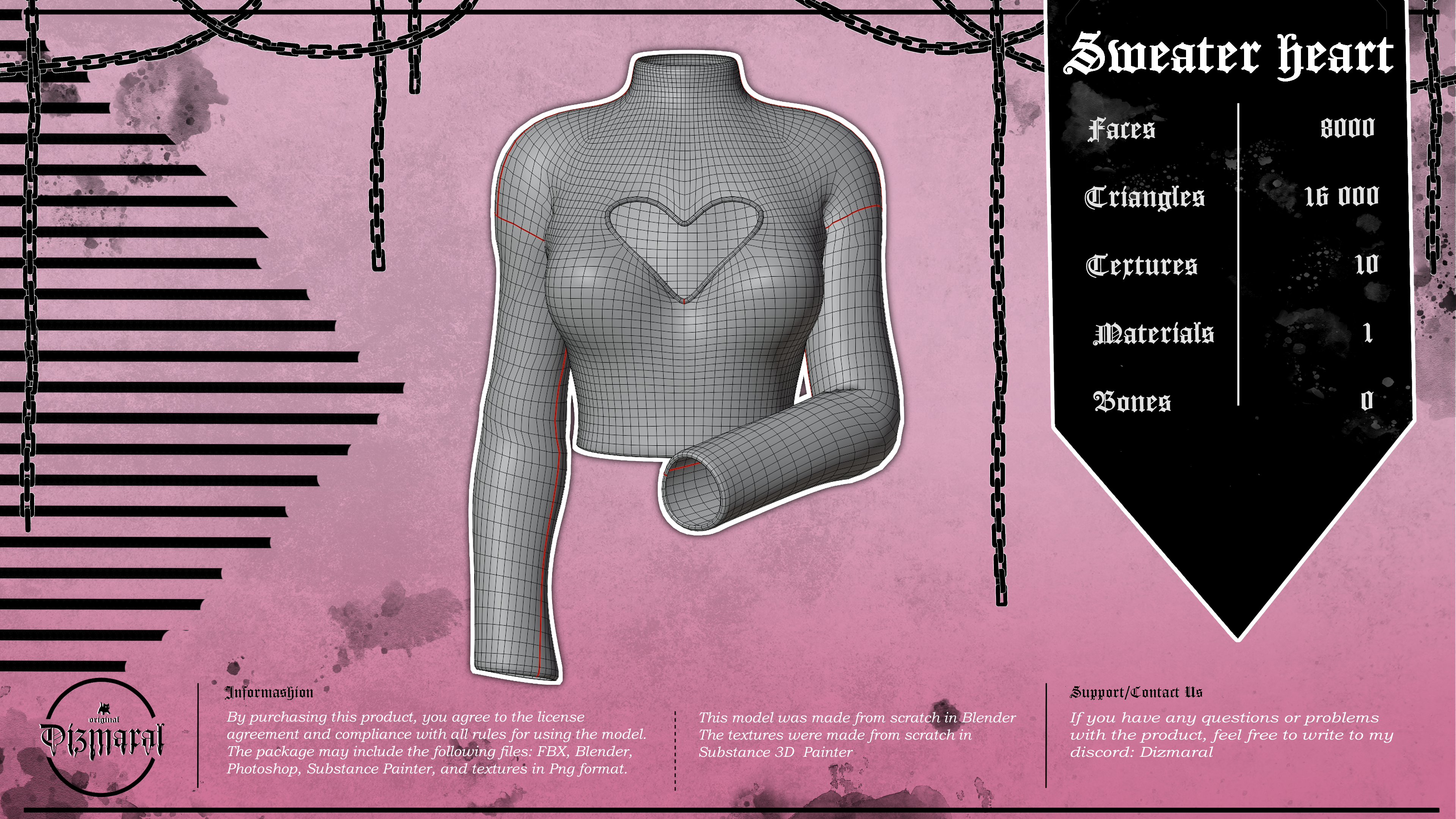 Sweater heart (VRChat Asset)