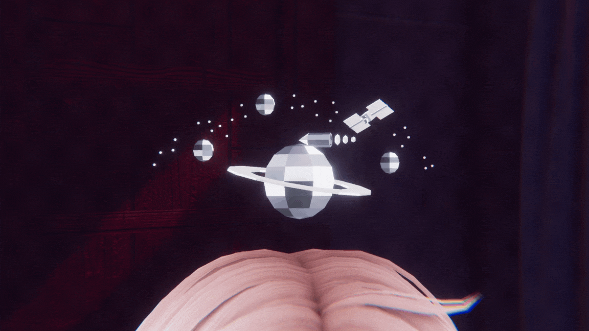 Metallic Space Universe | Planets, Stars, Rocket & Satellite (VRCFury Install)