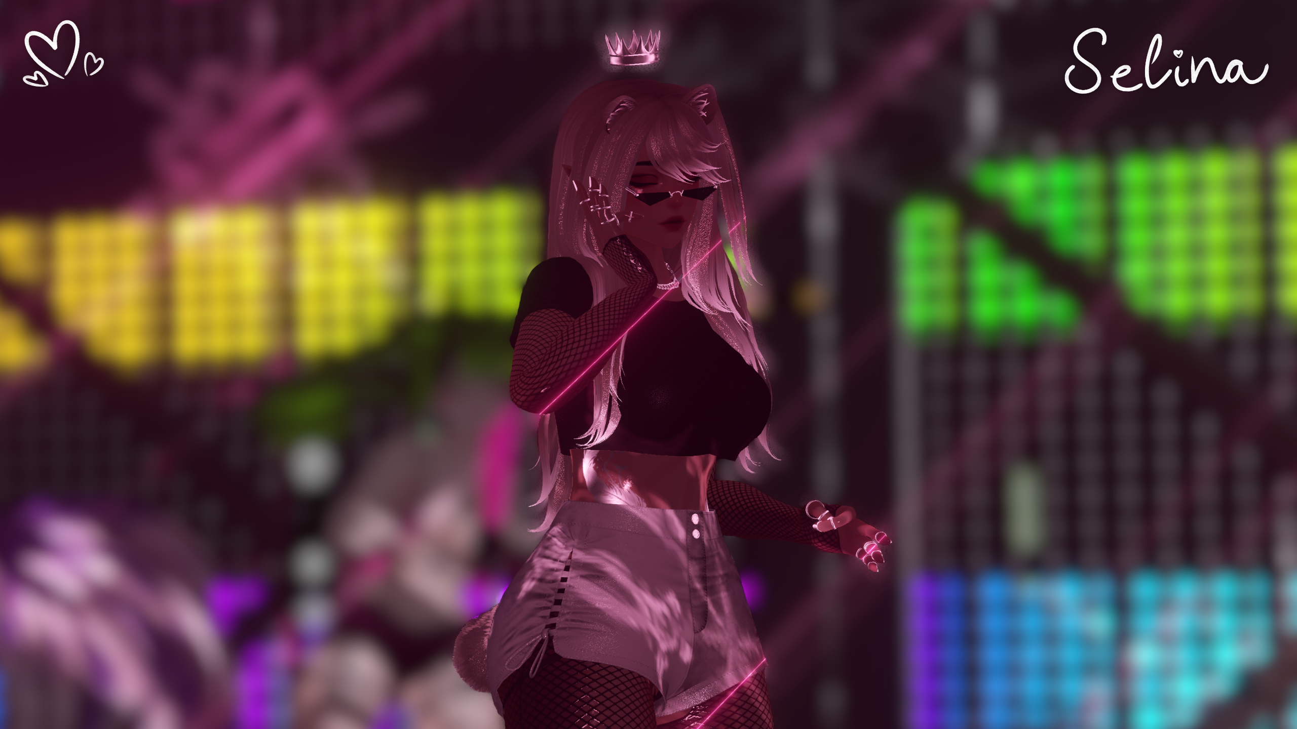 Selina | VRChat | Face Tracking & GoGo Loco & SPS | Optimized FBT Raccoon Avatar