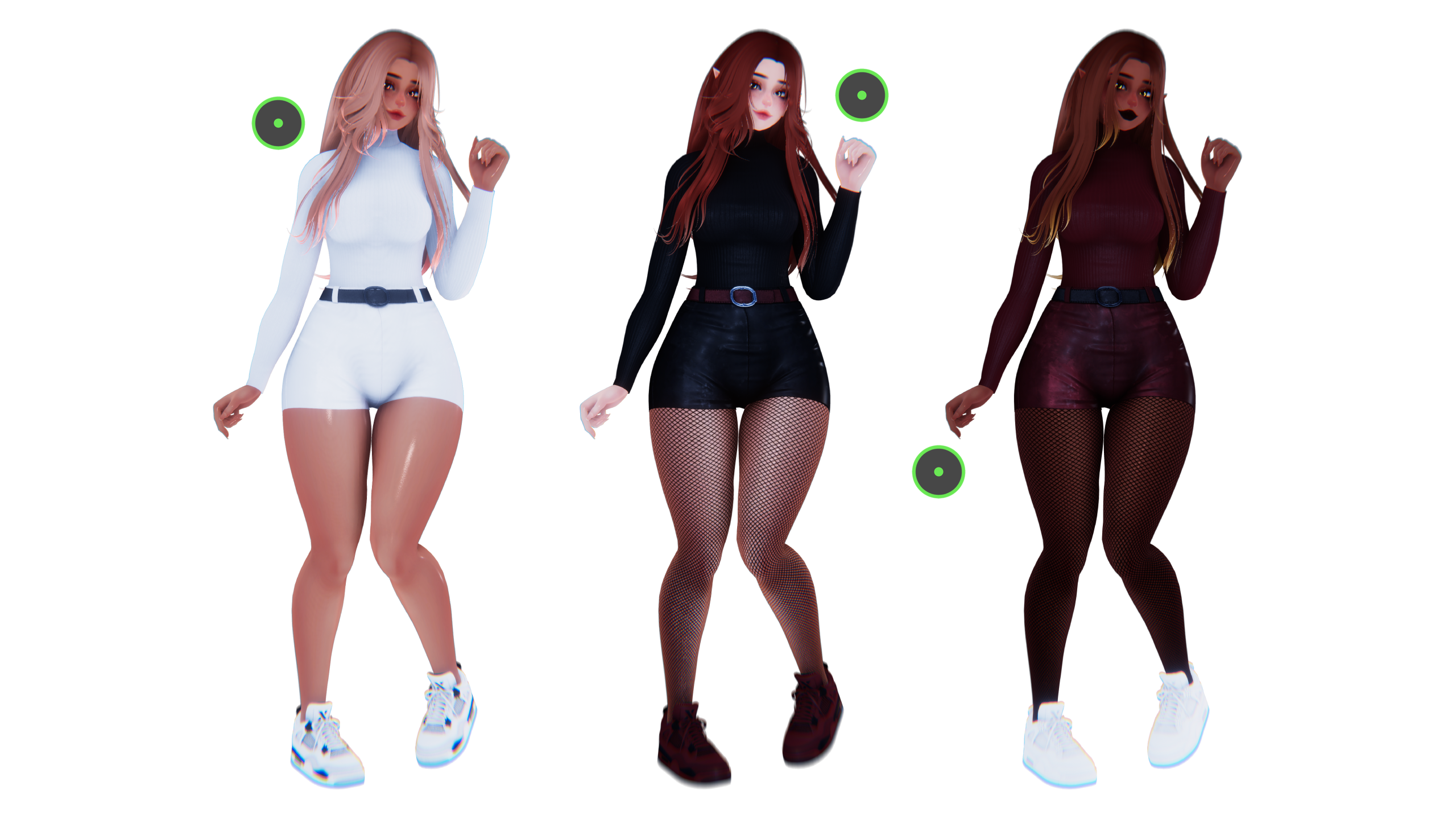 Sarah | Face Tracking & Gogo Loco & SPS | Optimized Goth Cat VRChat Avatar