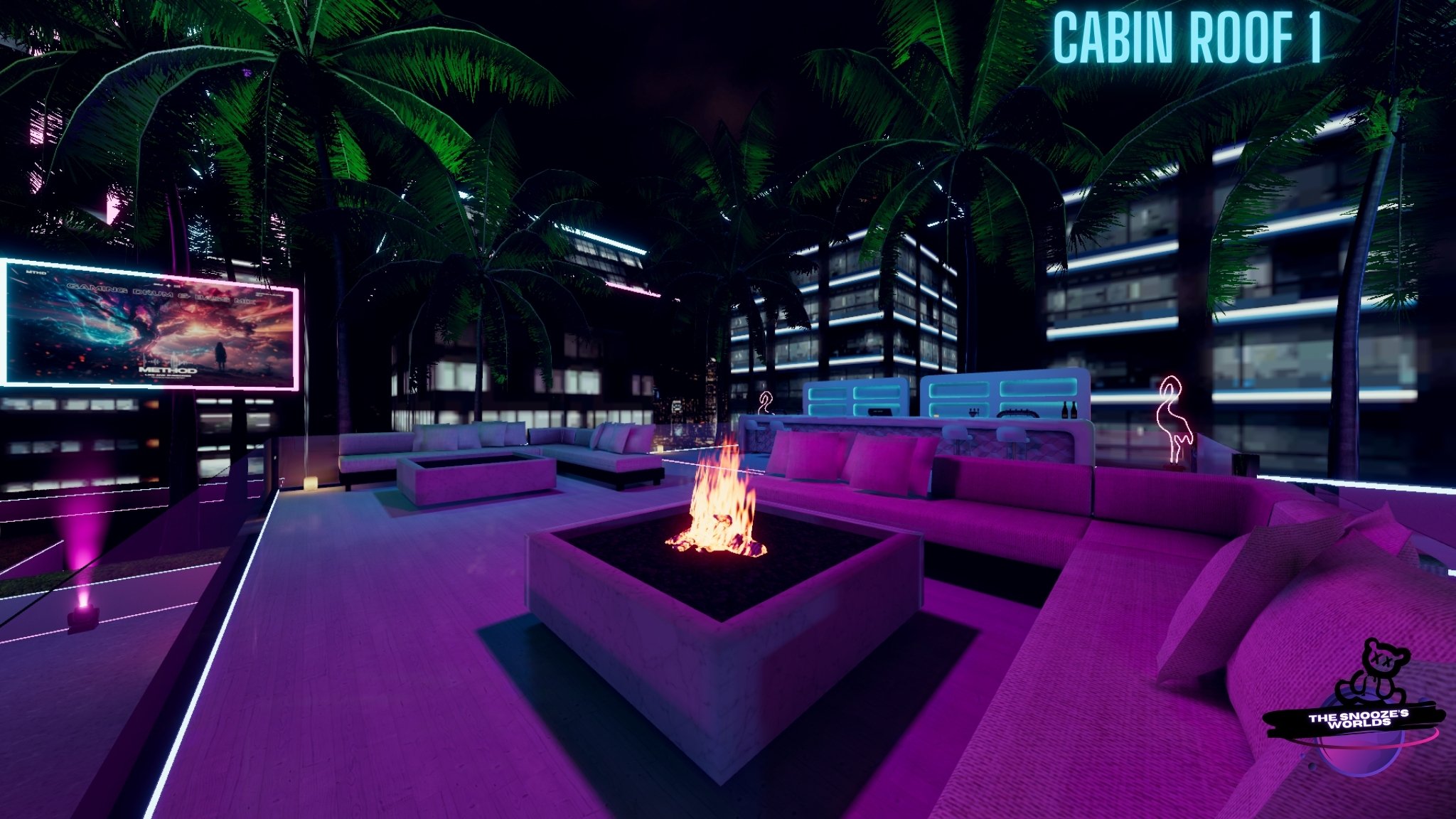 'Cheers: Neon Nights LITE' VRCHAT WORLD (PC & Quest)