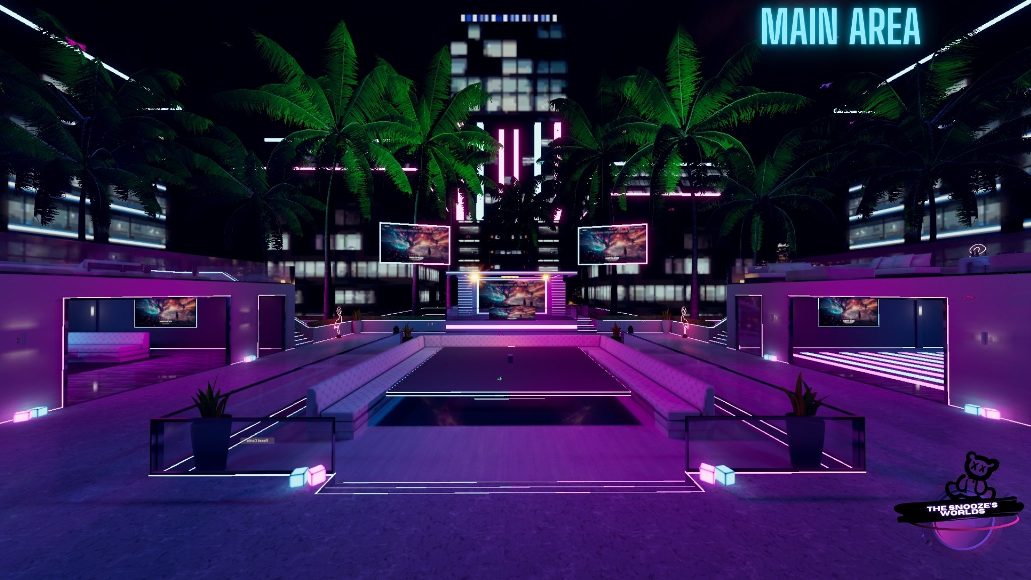 'Cheers: Neon Nights LITE' VRCHAT WORLD (PC & Quest)