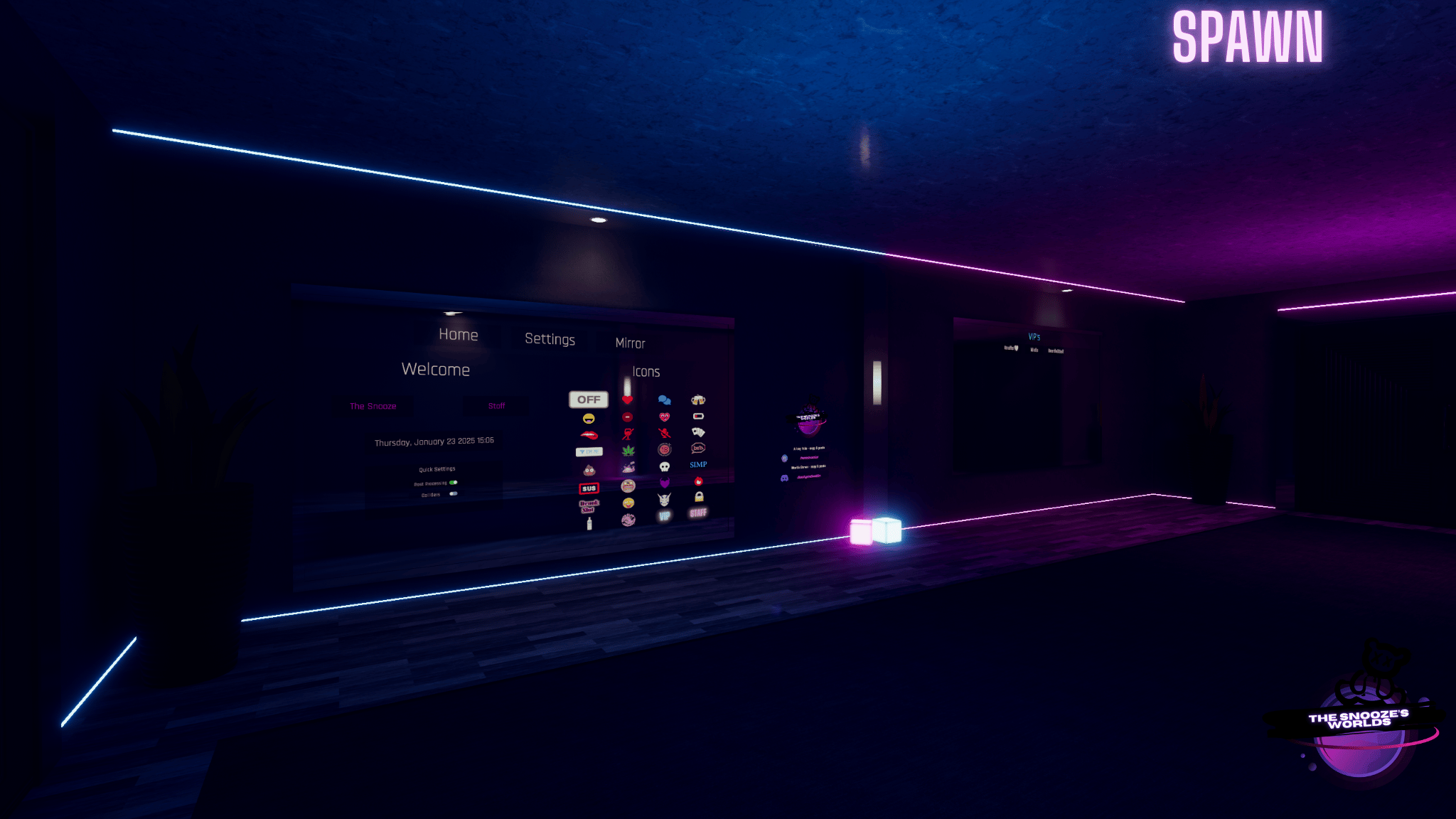 'Cheers: Neon Nights LITE' VRCHAT WORLD (PC & Quest)