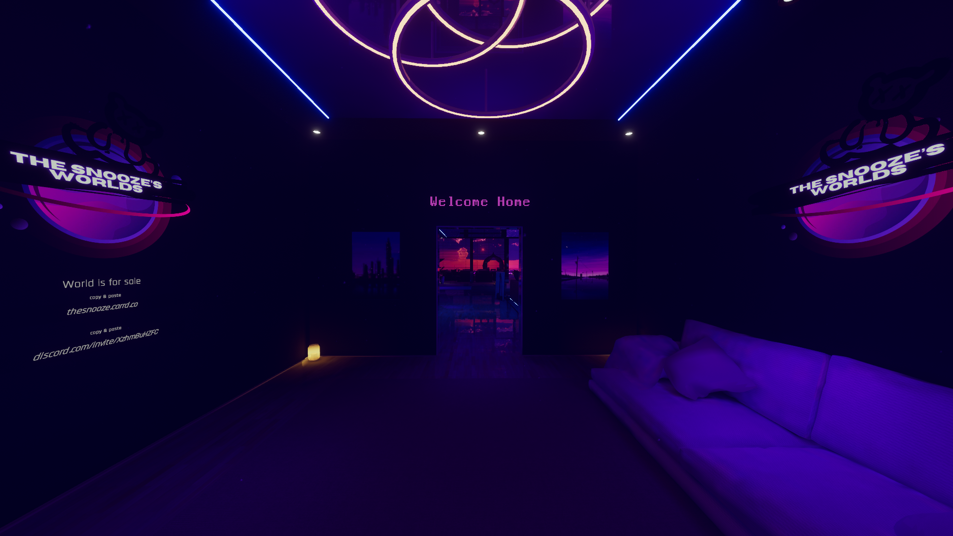 'Violet Nights' - VRCHAT WORLD (PC & QUEST)