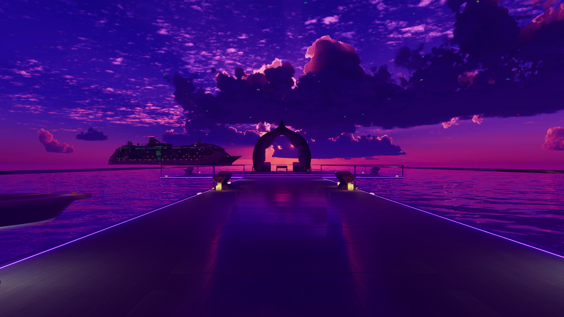 'Violet Nights' - VRCHAT WORLD (PC & QUEST)