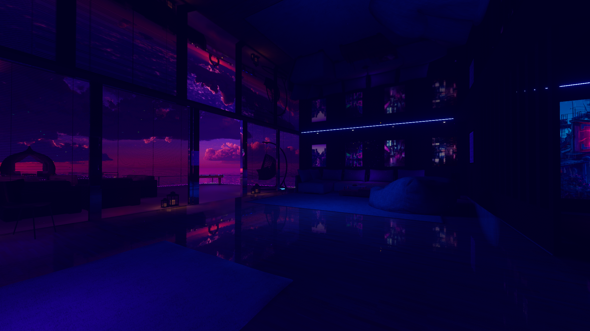 'Violet Nights' - VRCHAT WORLD (PC & QUEST)