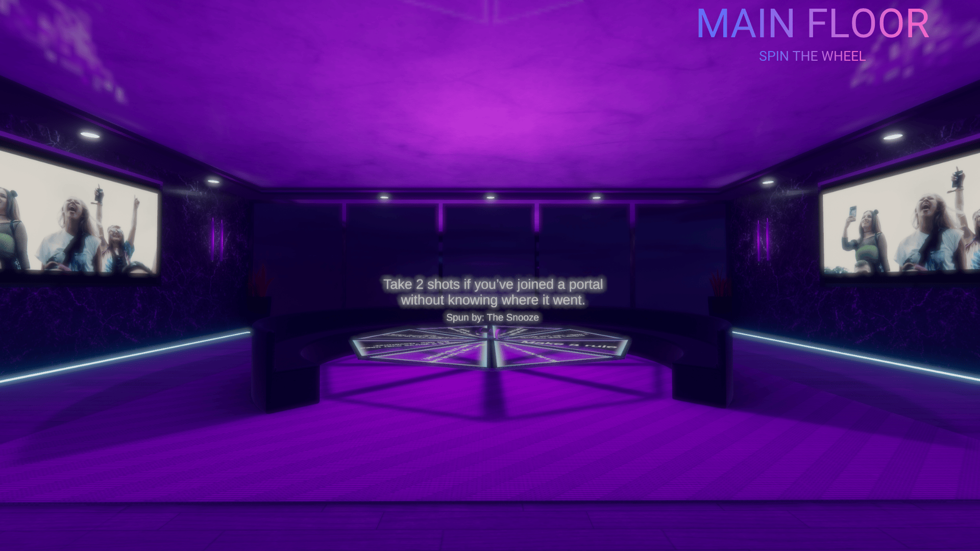 'Bottoms Up: Drinking & Games' VRCHAT WORLD (PC & QUEST)