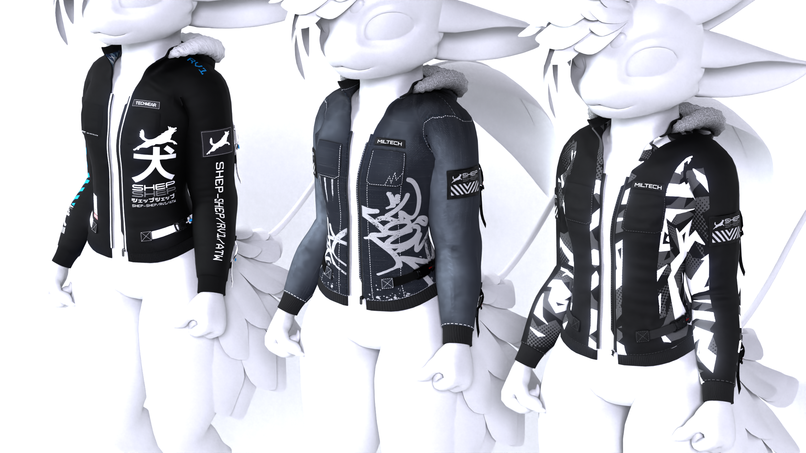 Tech Wear Jacket for Kita'vali