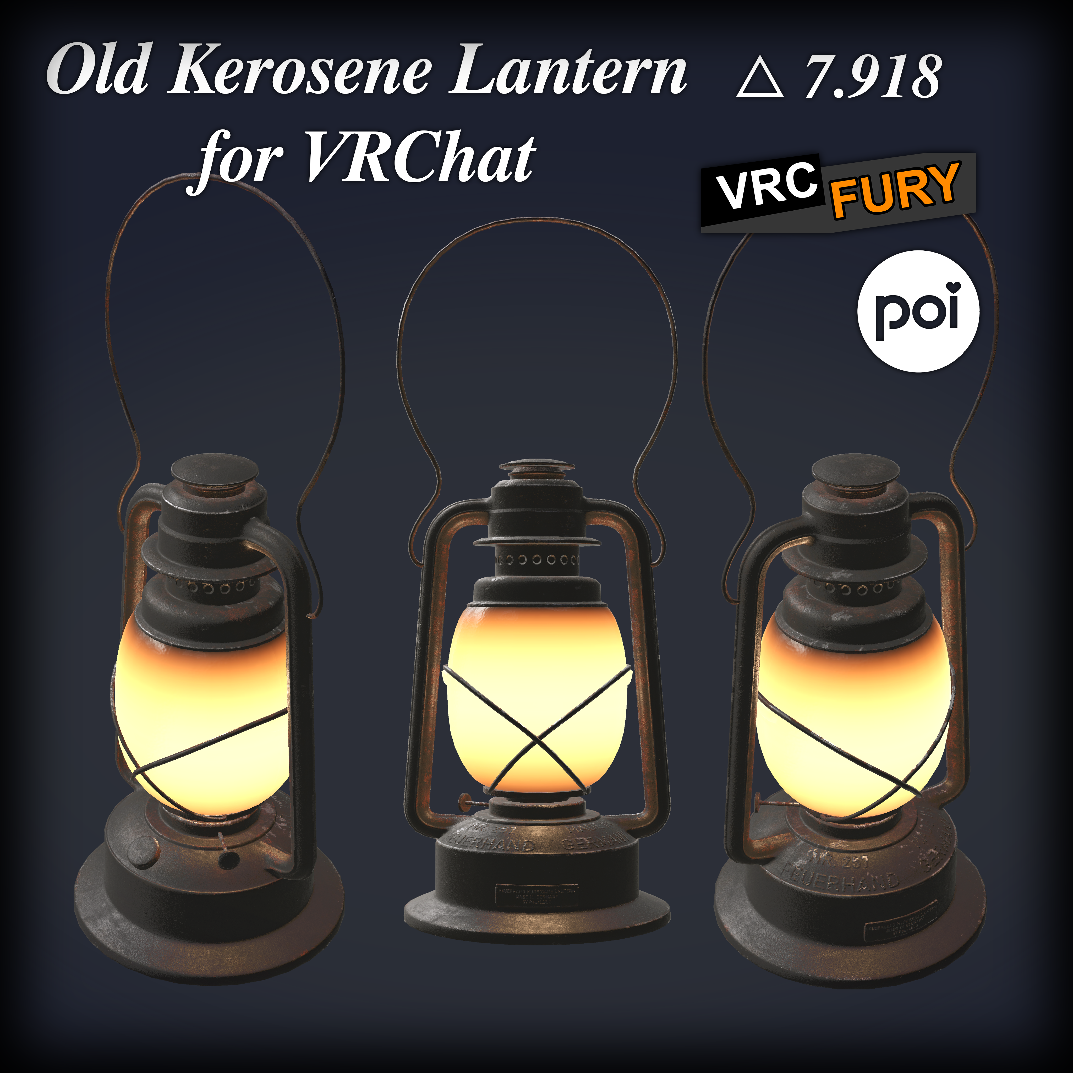 Old Kerosene Lantern for VRChat