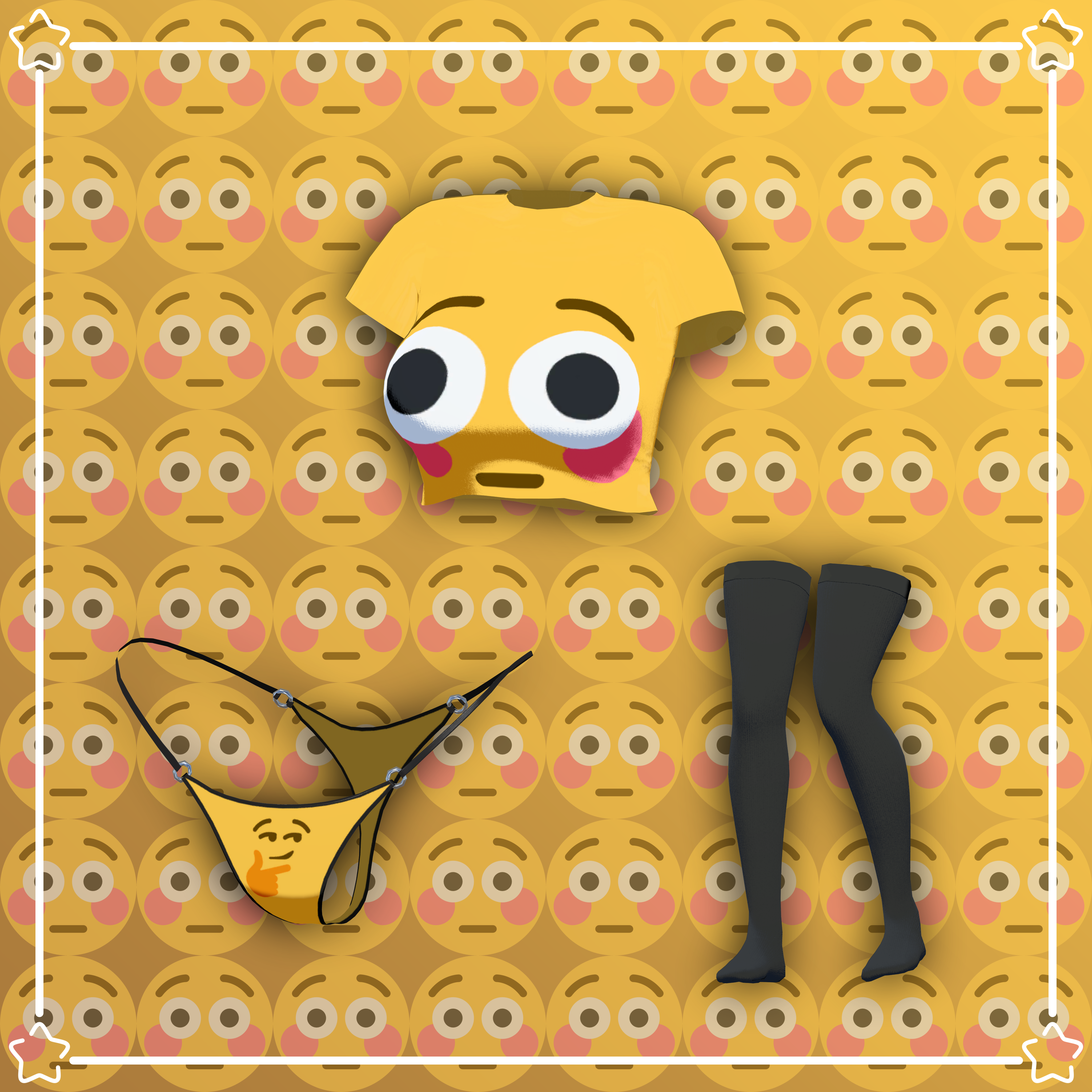 Flush Emoji Outfit ~ Venus Female Base v2