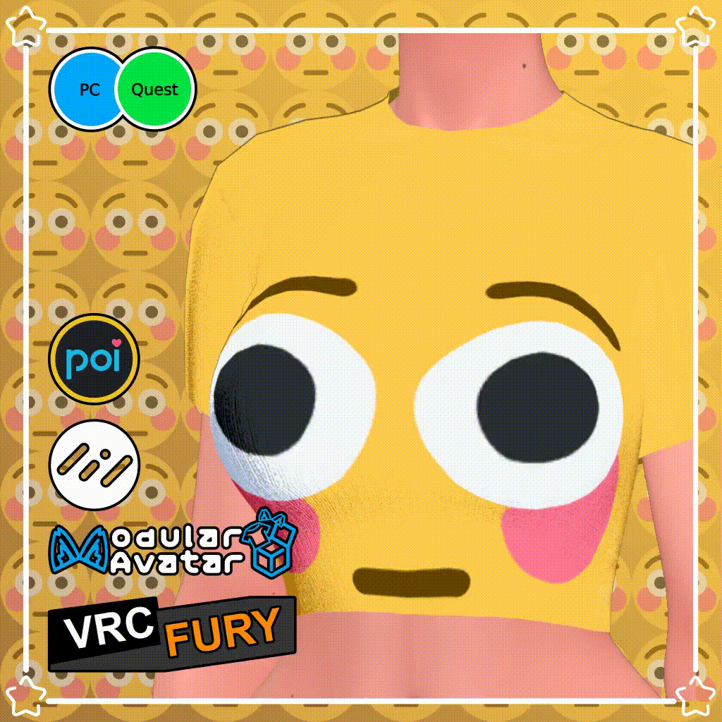 Flush Emoji Outfit ~ Venus Female Base v2
