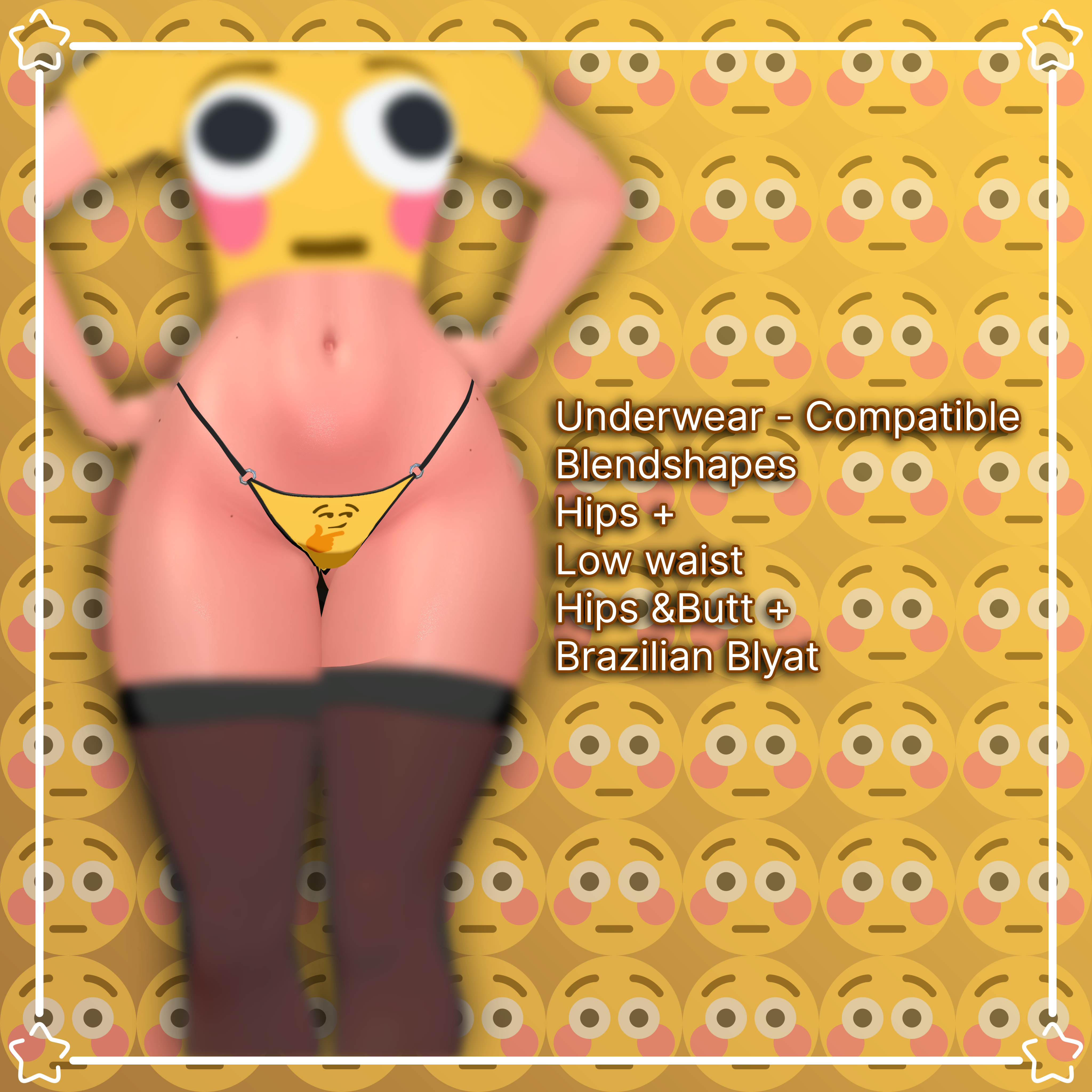 Flush Emoji Outfit ~ Venus Female Base v2