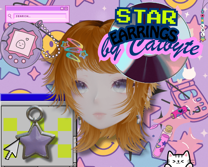 Y2K Star Earrings