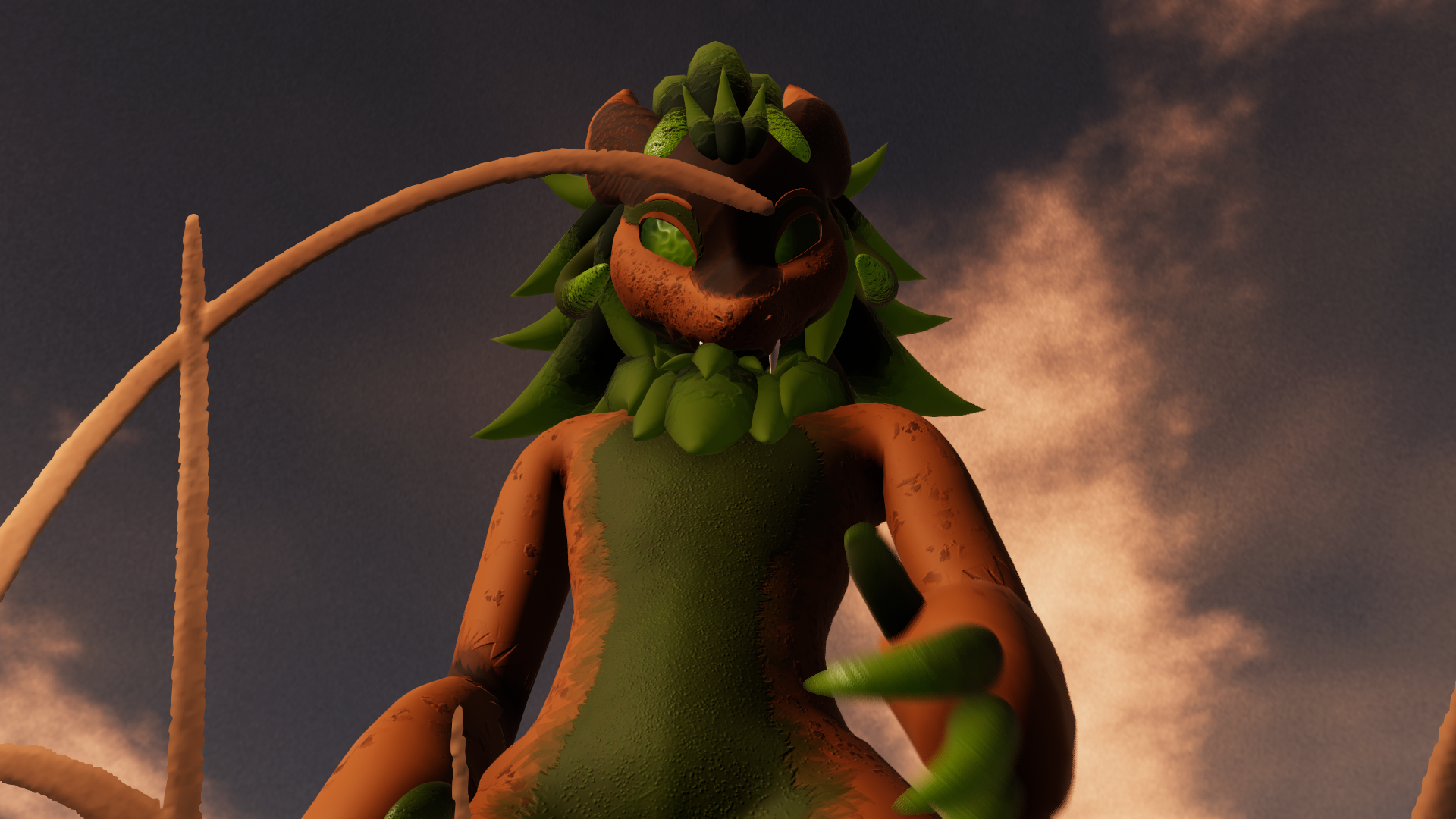 Wickerbeast King Forest Green Redux Texture