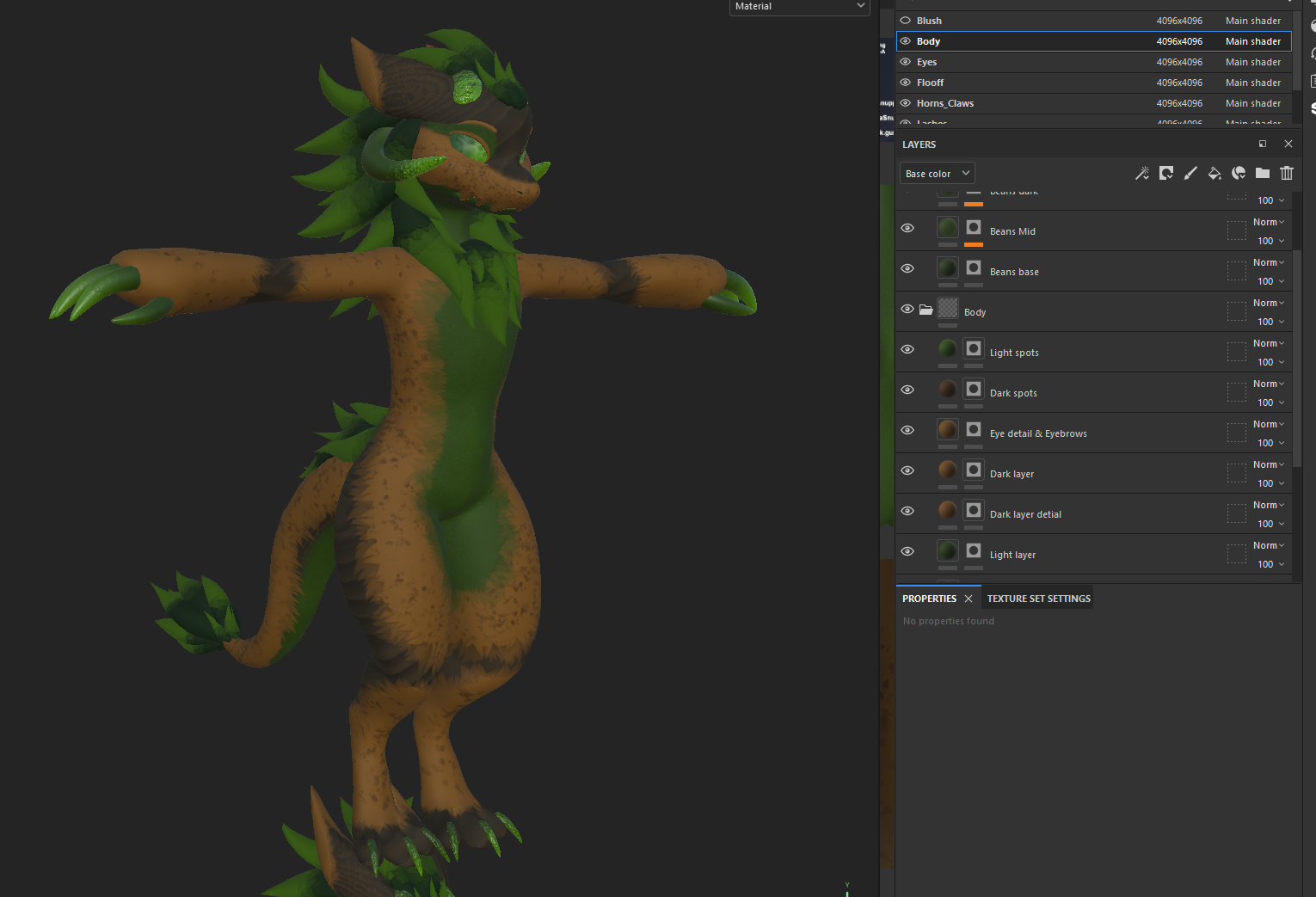 Wickerbeast King Forest Green Redux Texture