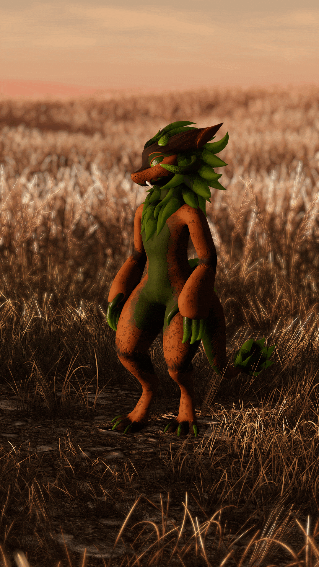 Wickerbeast King Forest Green Redux Texture