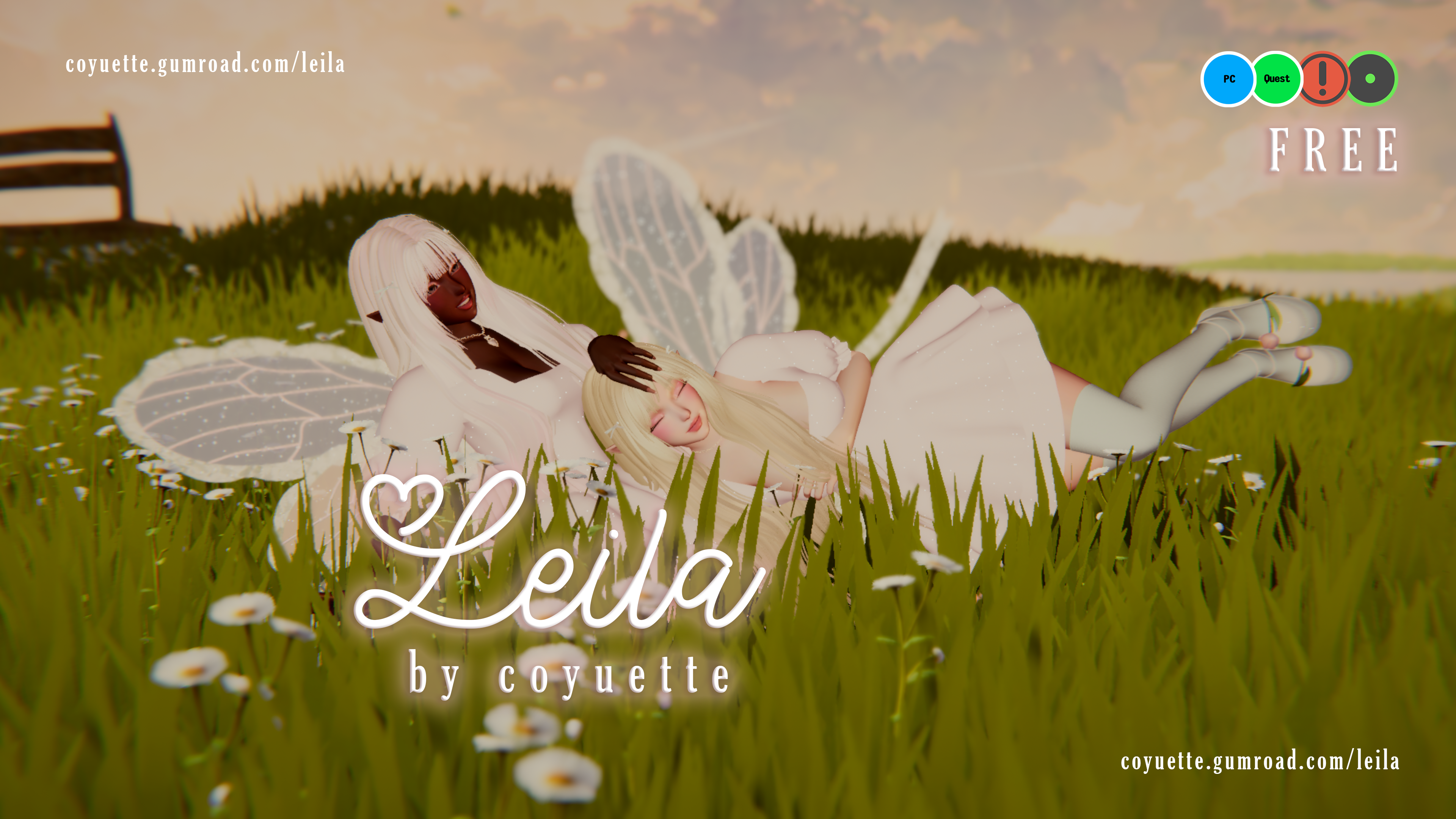 ˗ˏˋ leila﹒free VRChat avatar ( pc, quest & optis )﹒୨ৎ