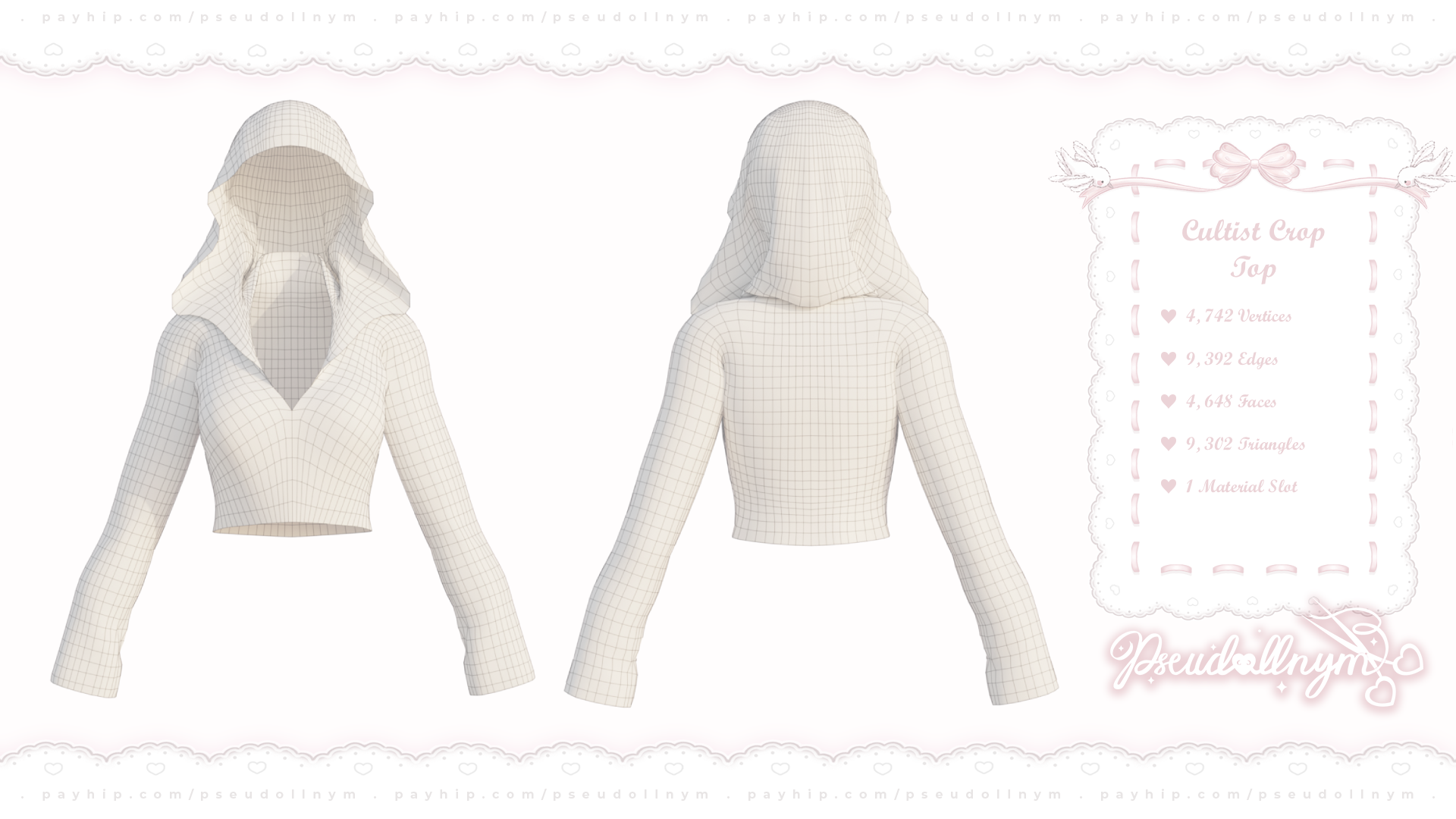 ❛ cultist ❜ crop top ﹒ free VRChat halloween asset