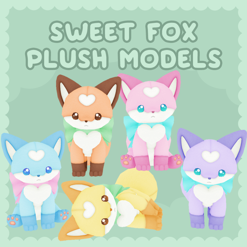 Sweet Fox Plush Models