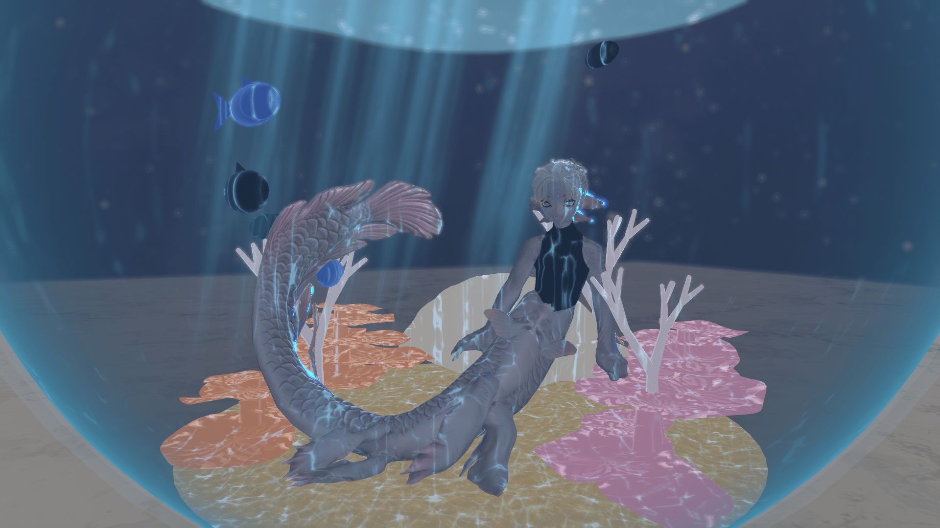 Mermaid Fishbowl - Giant Fishbowl Gimmick for VRChat