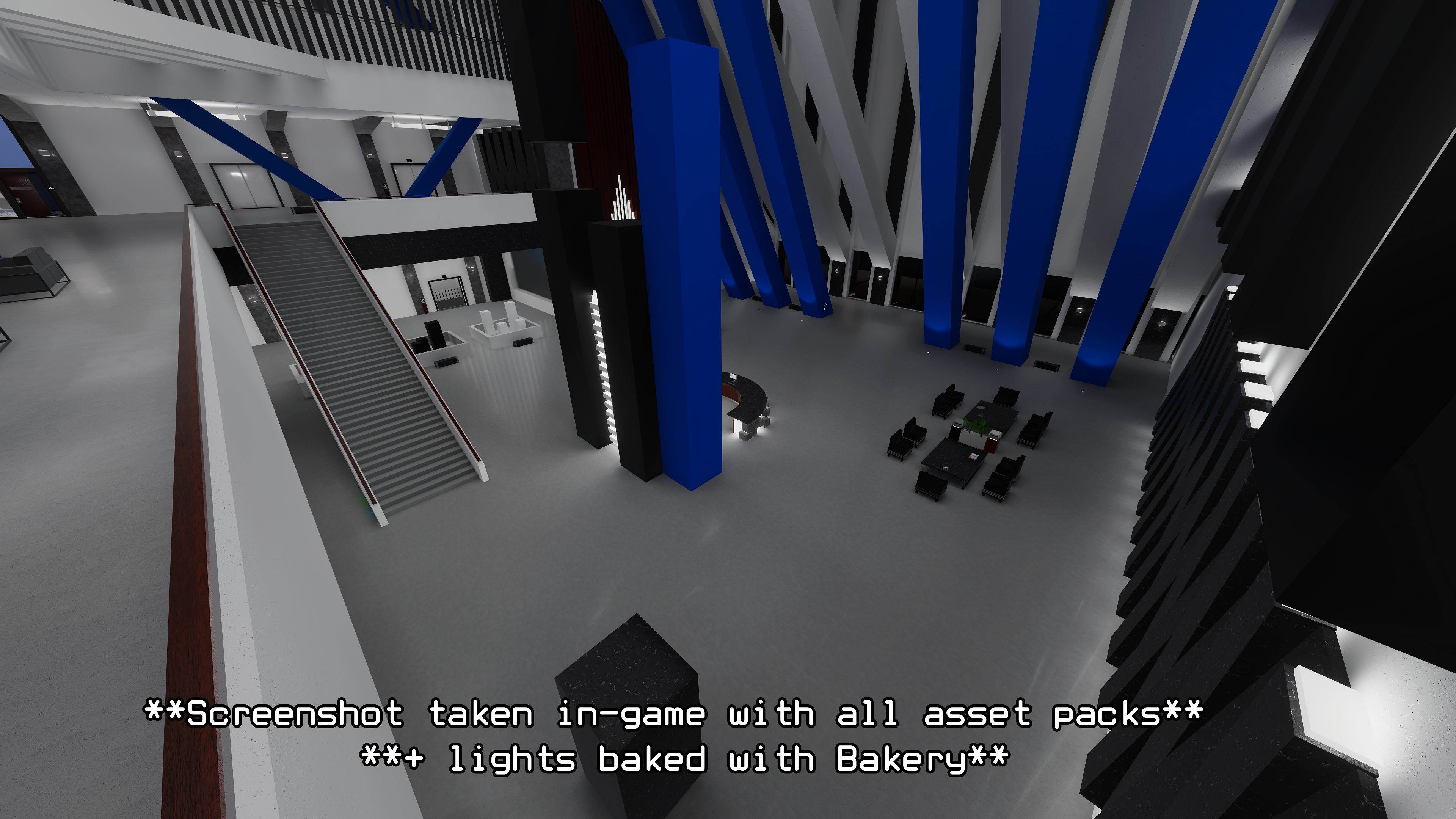 Premium Dynamics - Brutalist Office VRChat World DIY Base