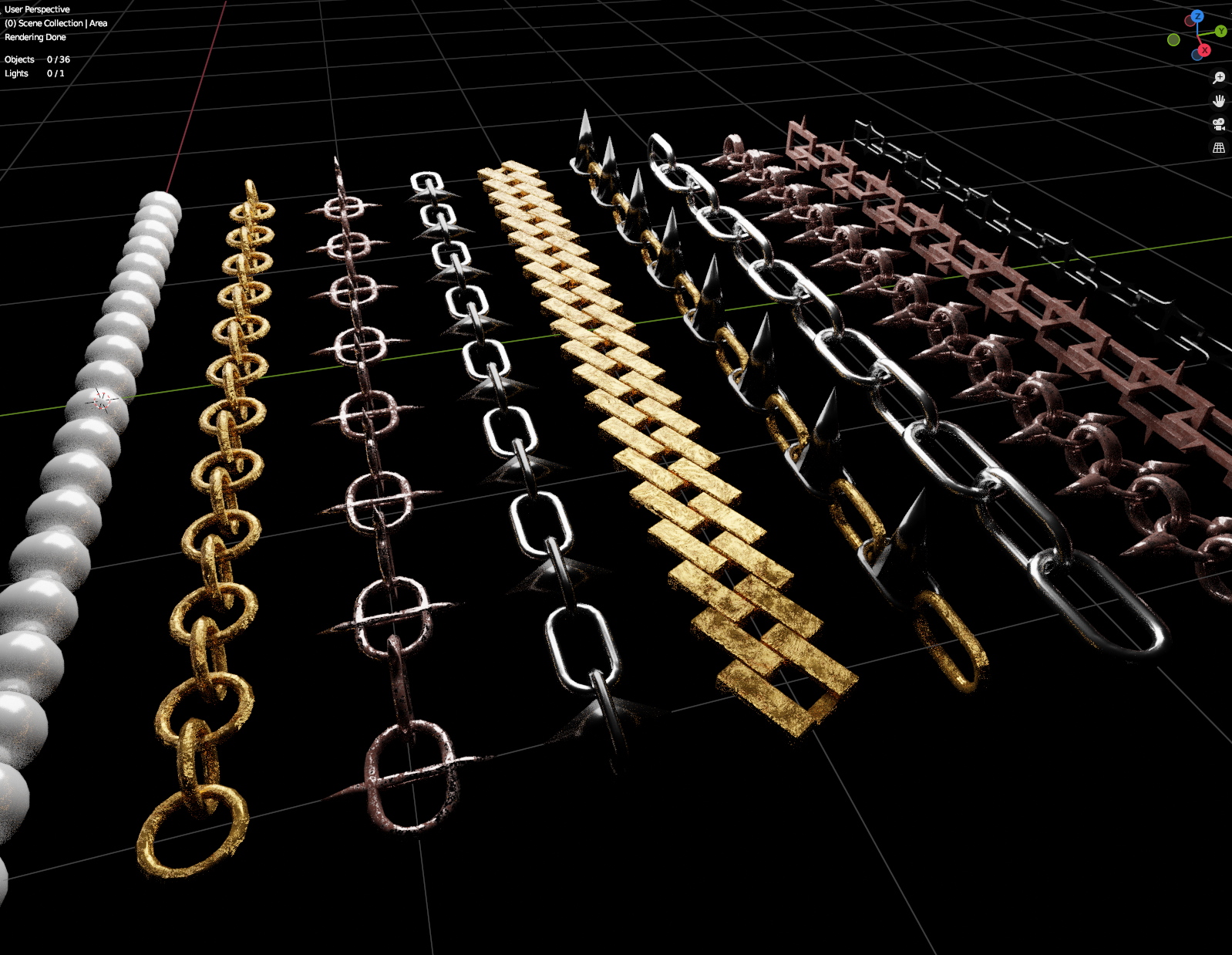 Geometry Nodes Chains Pack