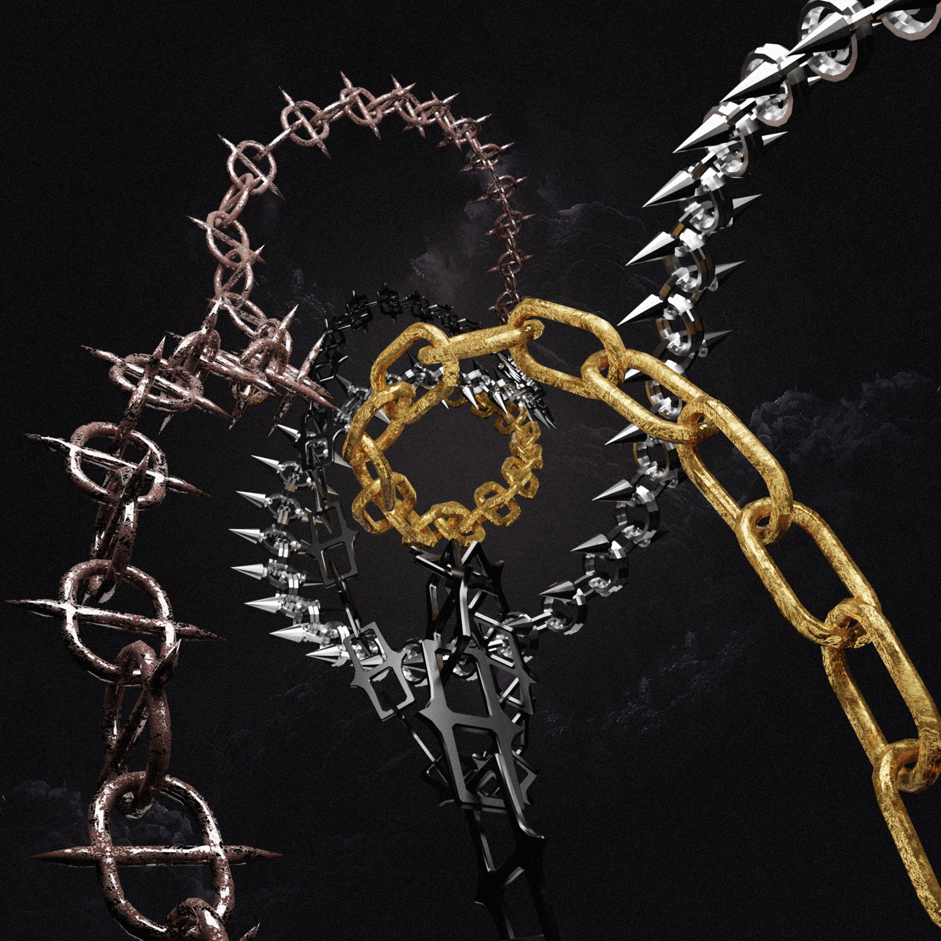 Geometry Nodes Chains Pack