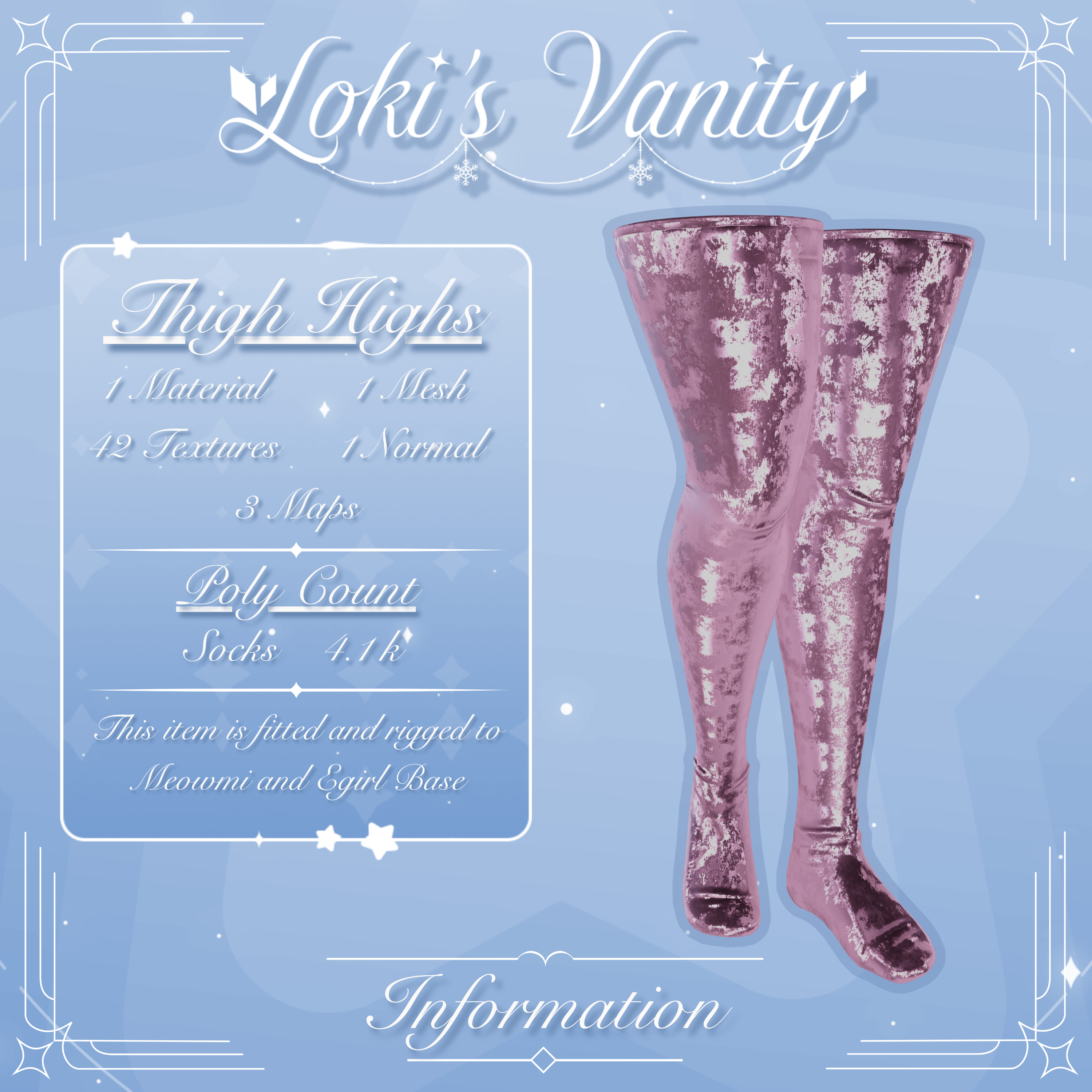 ˗ˏˋ ꒰ " Velvet Thigh Highs - NITRO " ꒱ ˎˊ˗