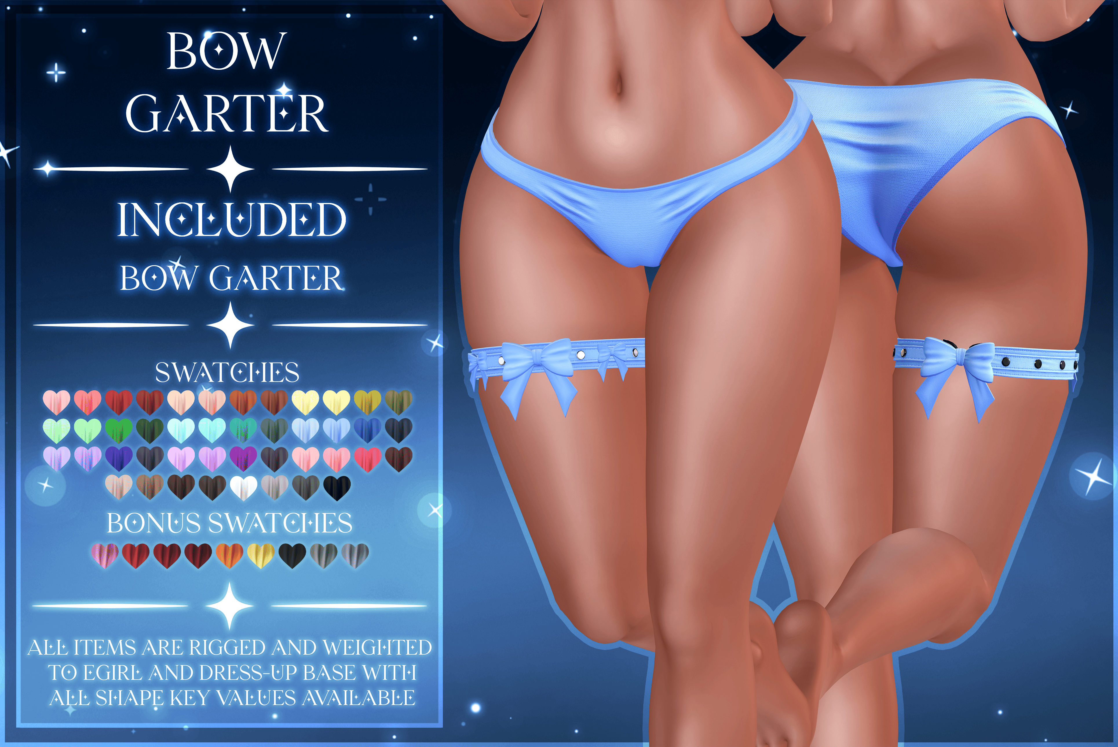 ˗ˏˋ ꒰ " Bow Garters - FREE " ꒱ ˎˊ˗