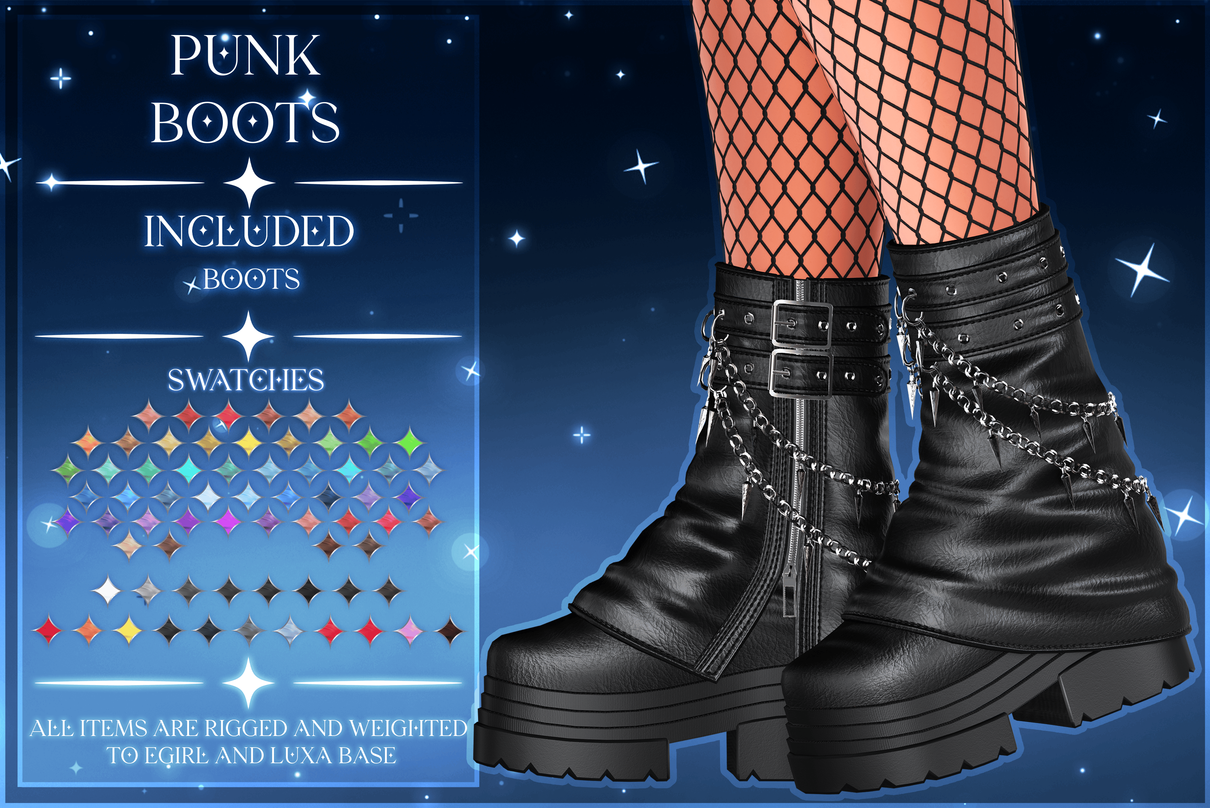 ˗ˏˋ ꒰ " Punk Boots " ꒱ ˎˊ˗