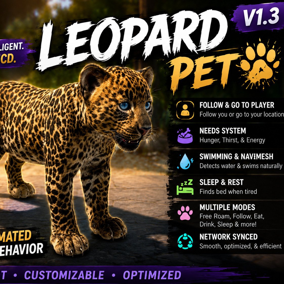 VRChat Leopard World Pet