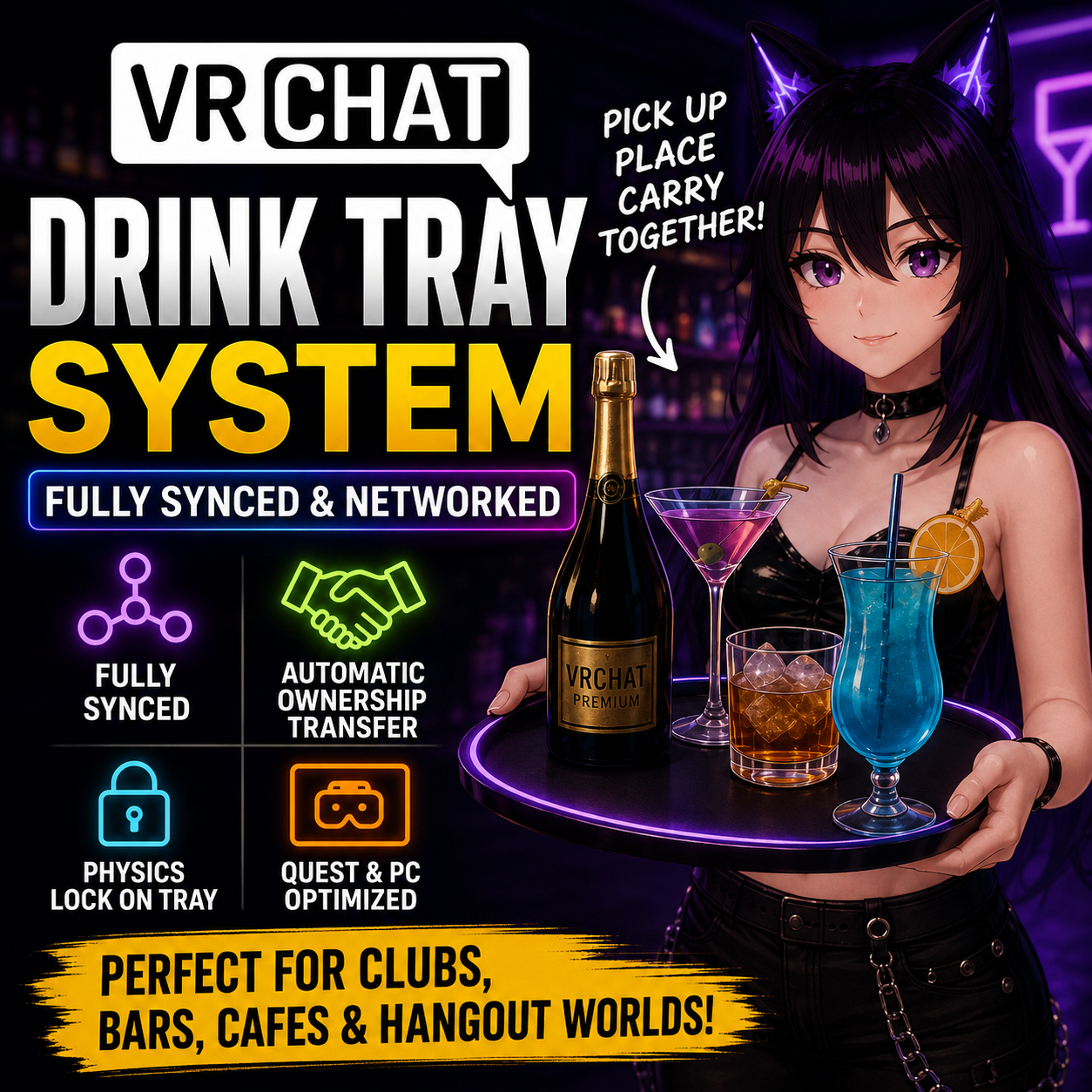 VRChat Drink Tray World Asset