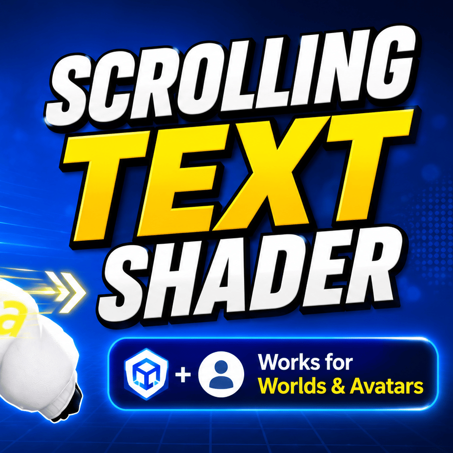 VRChat Scrolling Text & Images Material | Avatars & Worlds