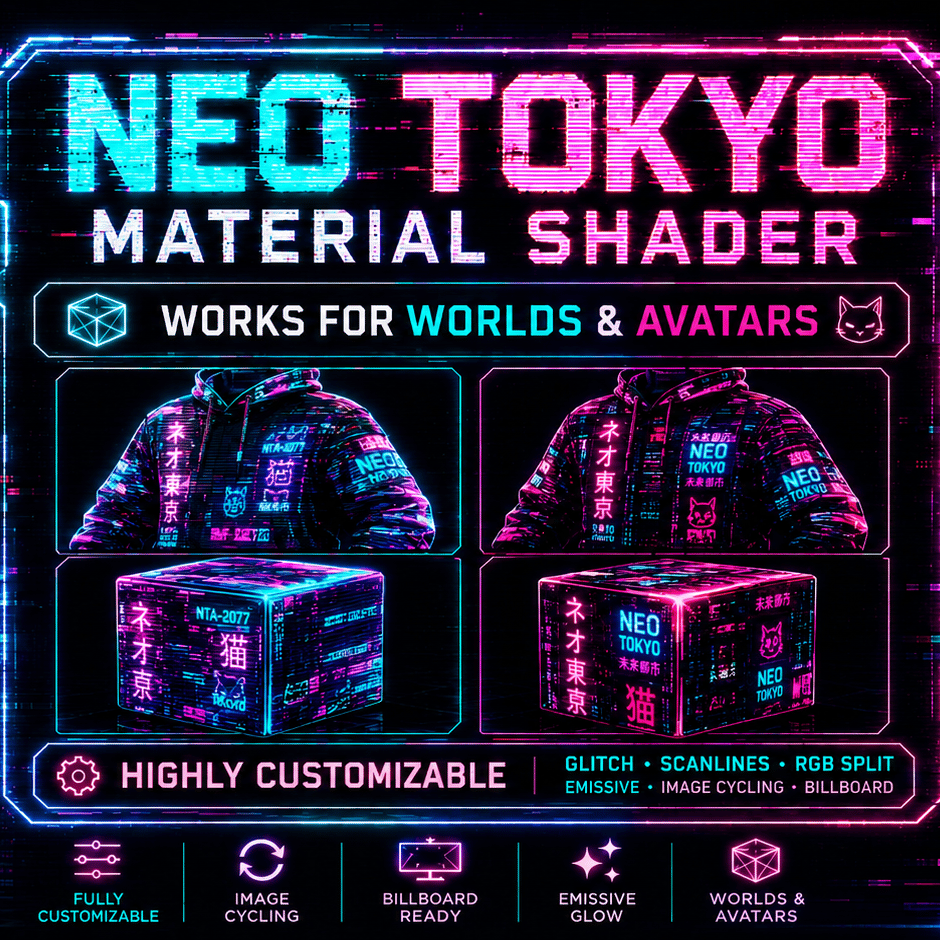 VRChat Neo Tokyo Effect Material | Avatar & Worlds
