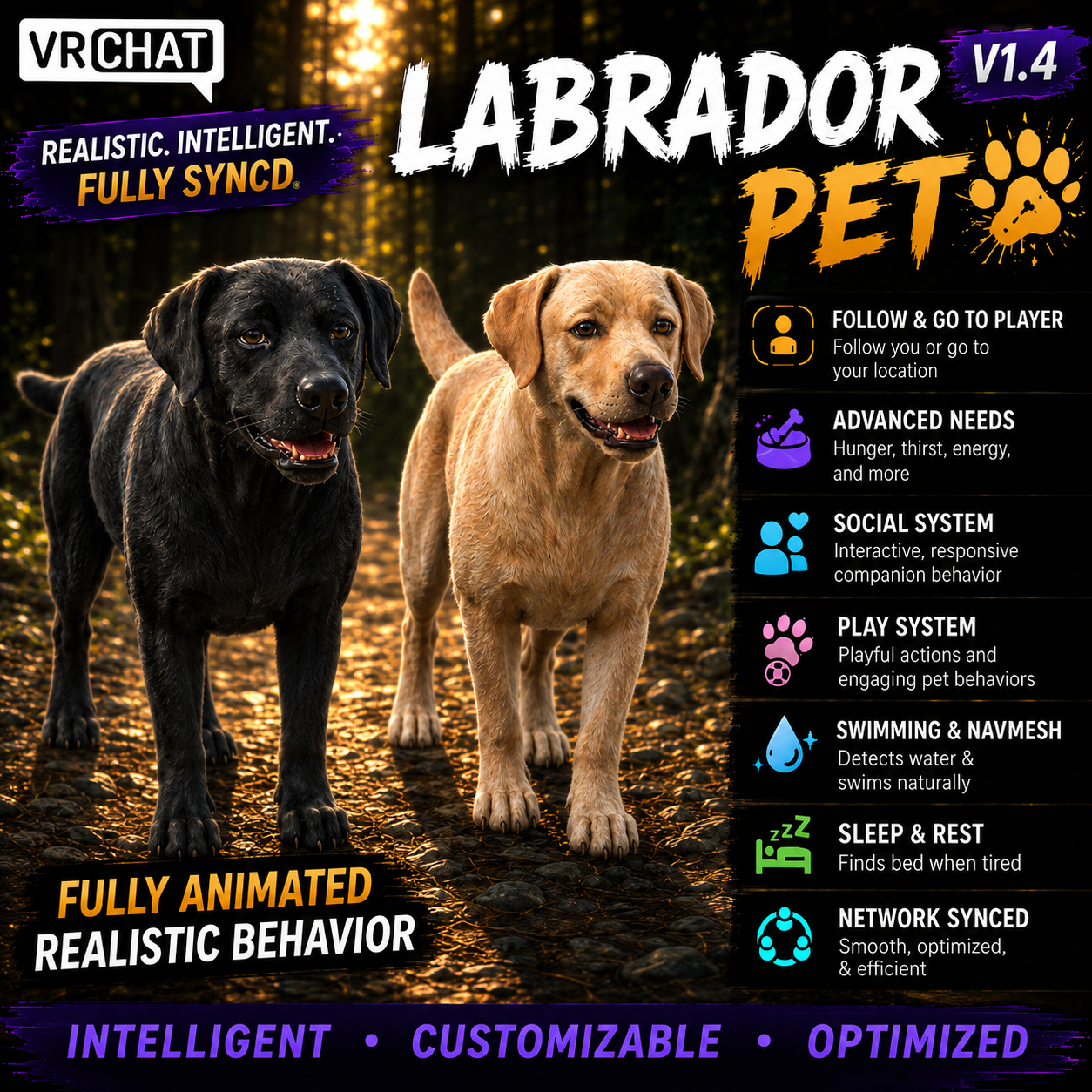 VRChat Labrador World Pet
