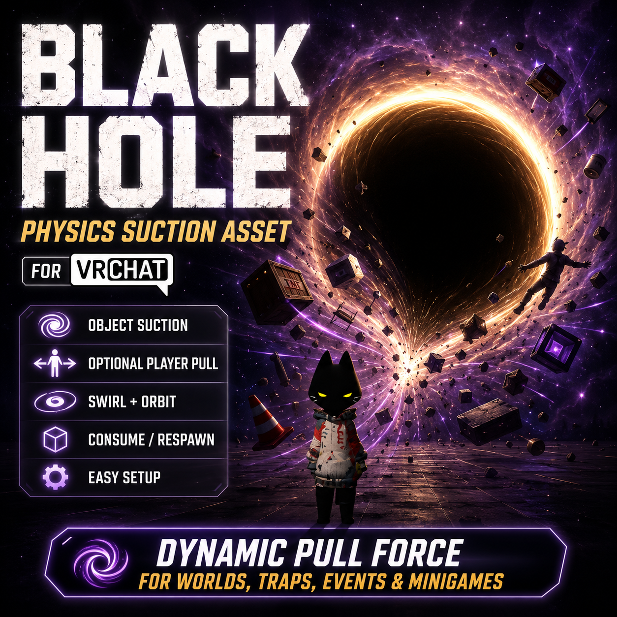 VRChat Black Hole Physics World Asset