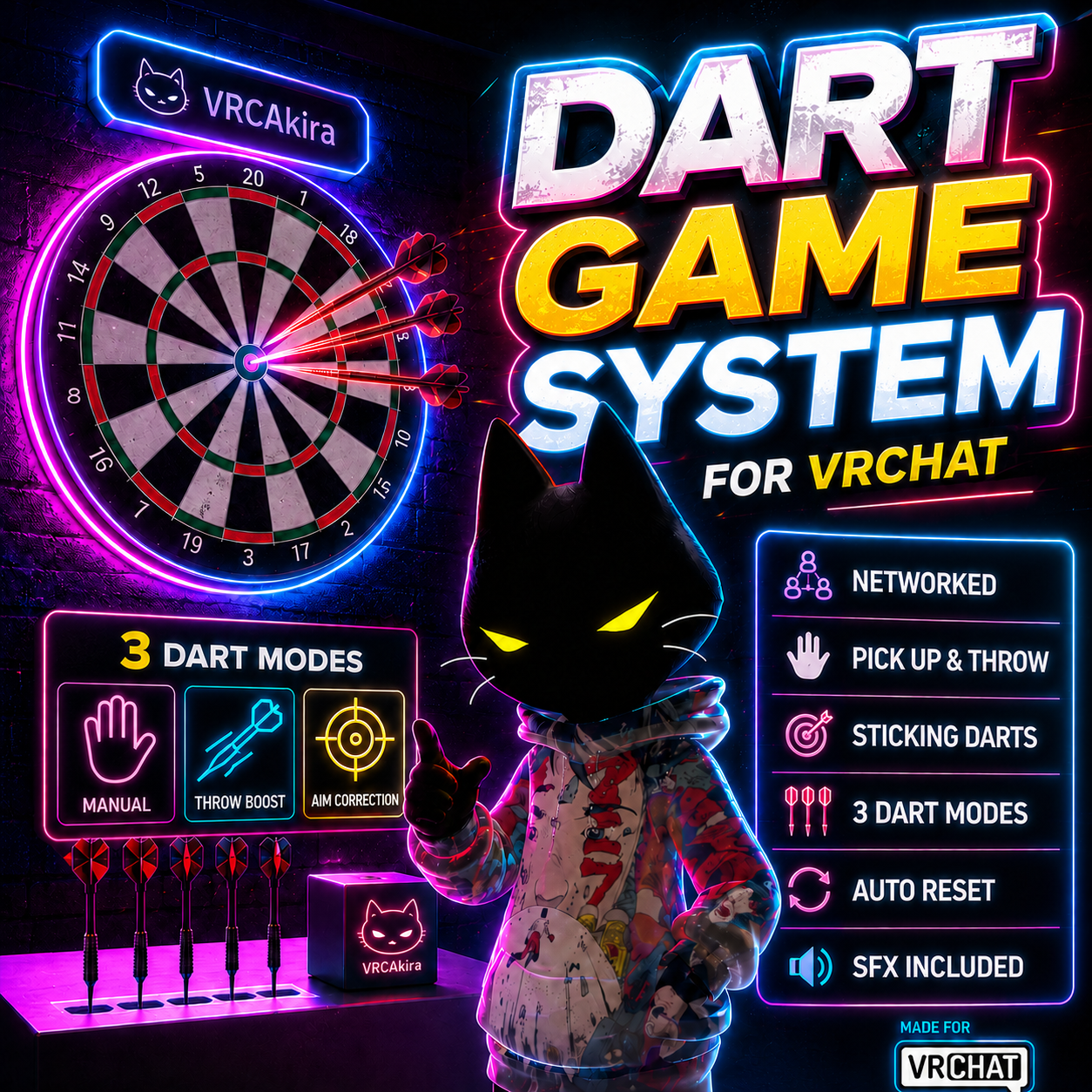 VRChat Dart Game System