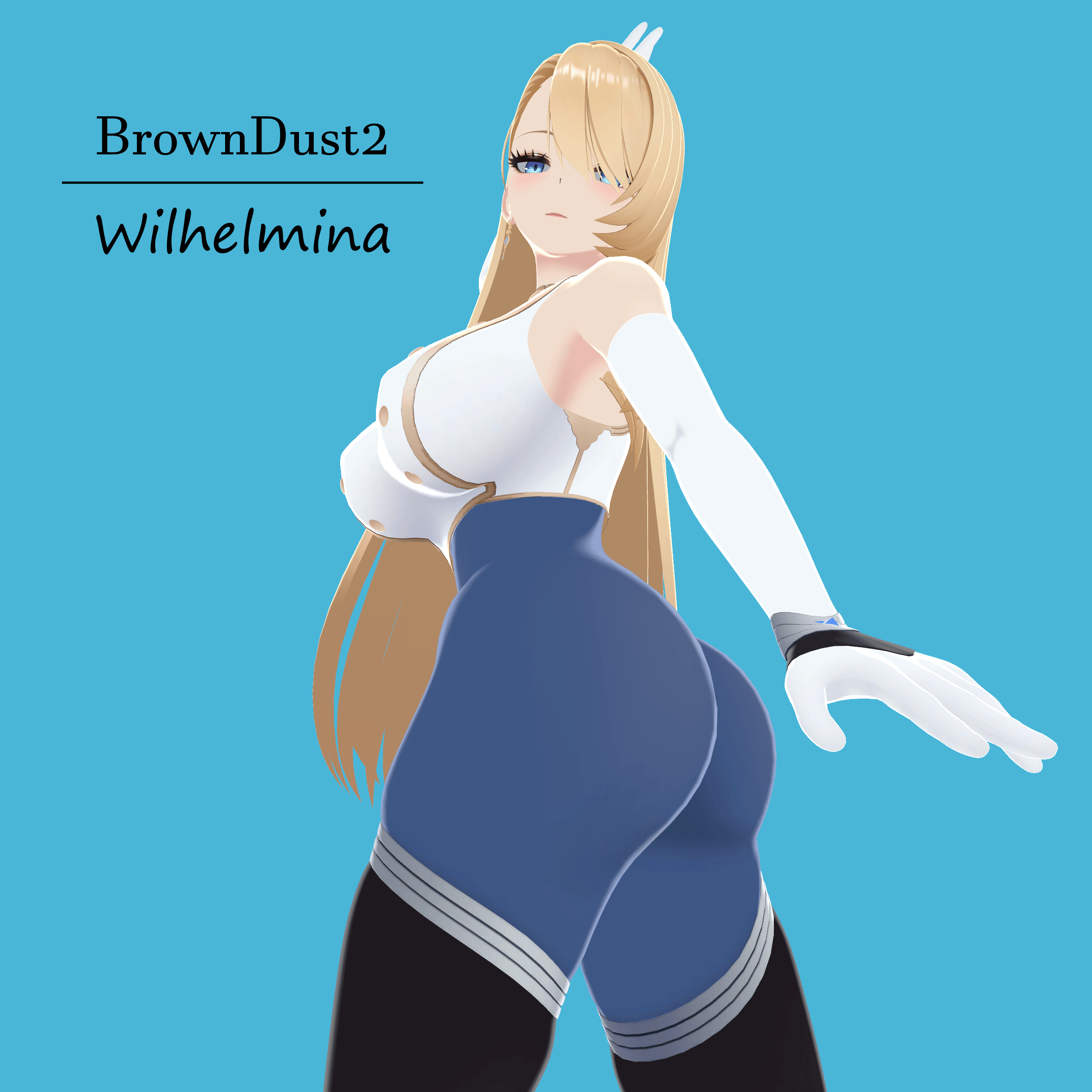 Wilhelmina Iron Monarch - BrownDust2 VRChat 3D Avatar